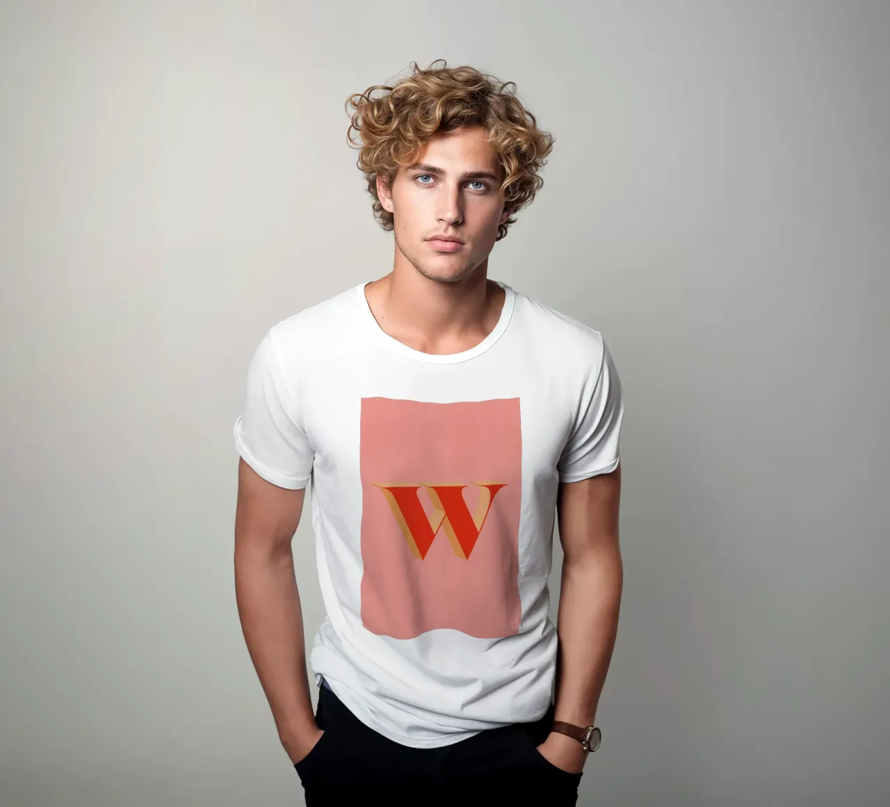Red W t-shirt da daylight design studio
