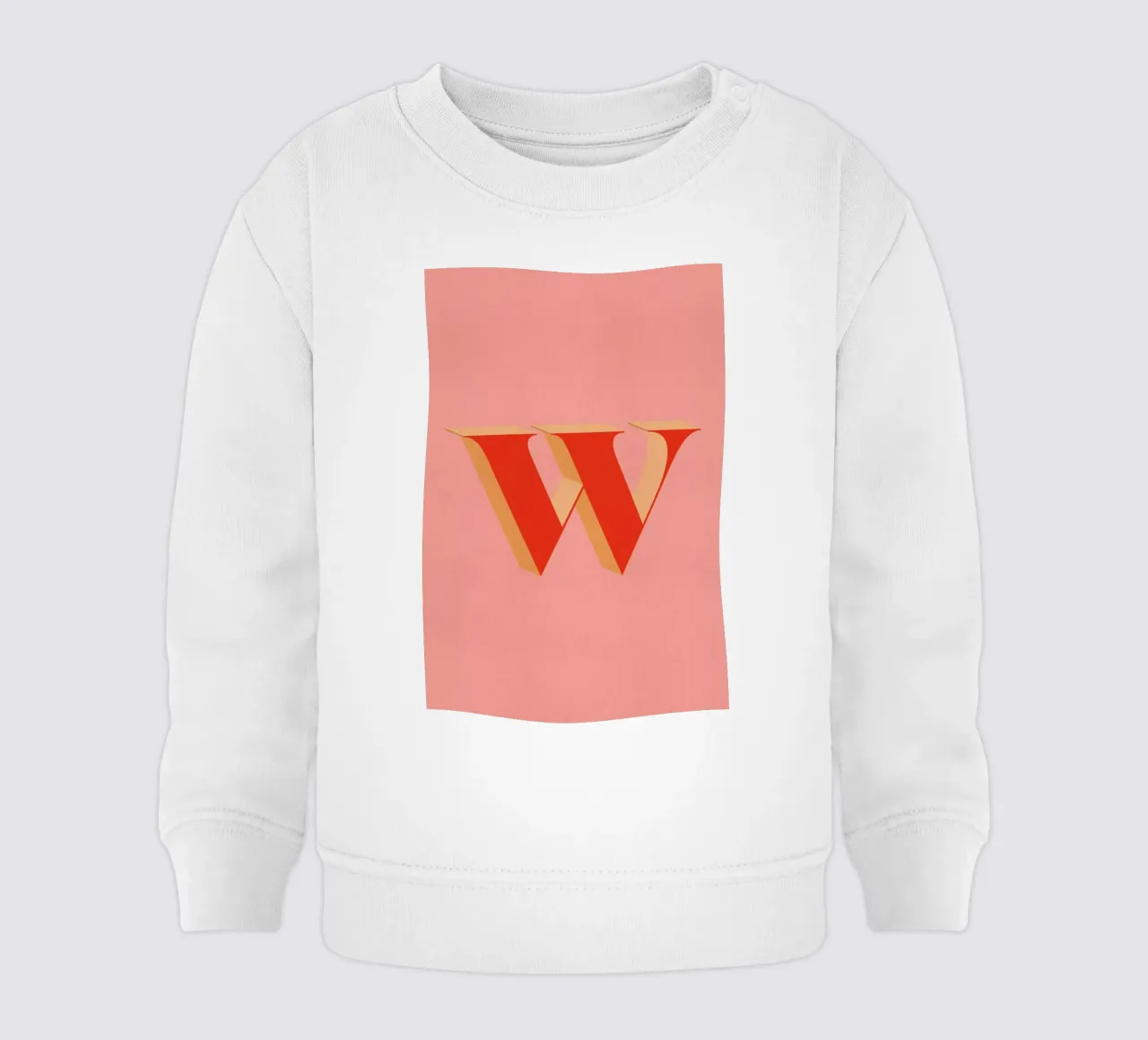 Red W felpa neonato da daylight design studio