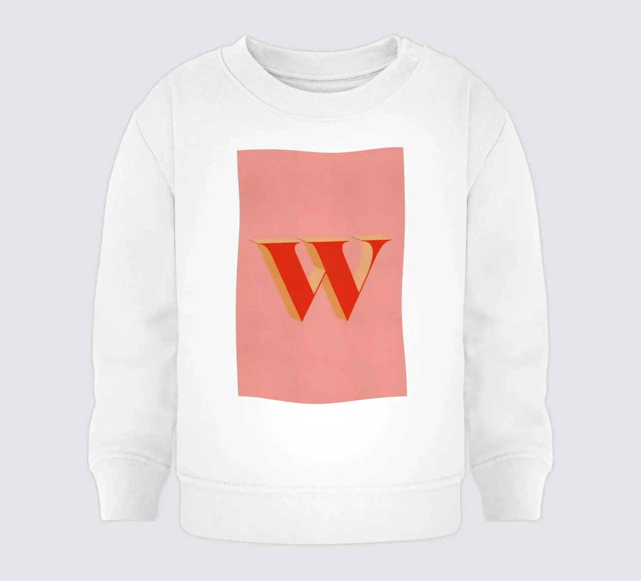 Red W felpa neonato da daylight design studio