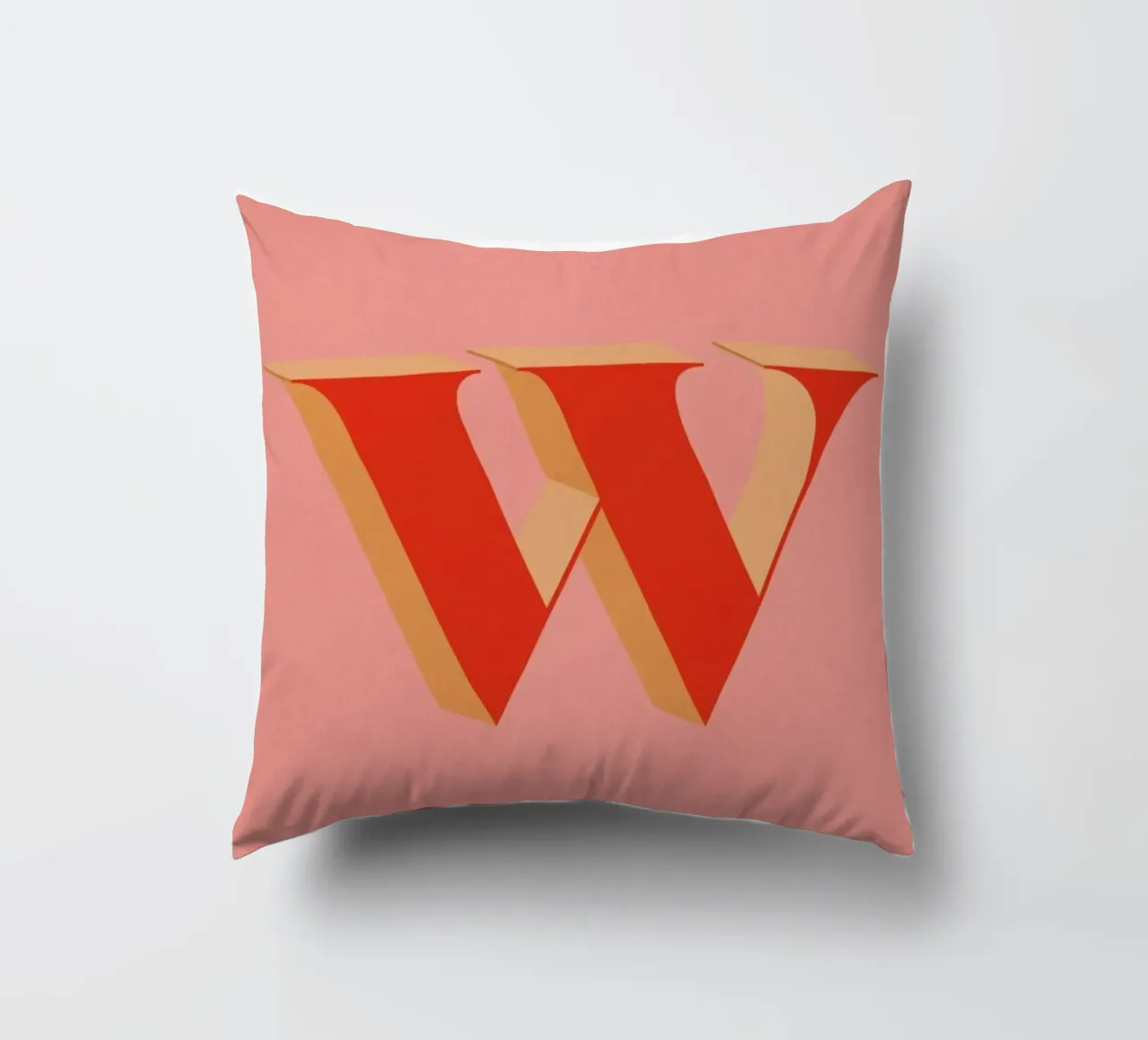 Red W cuscino da daylight design studio