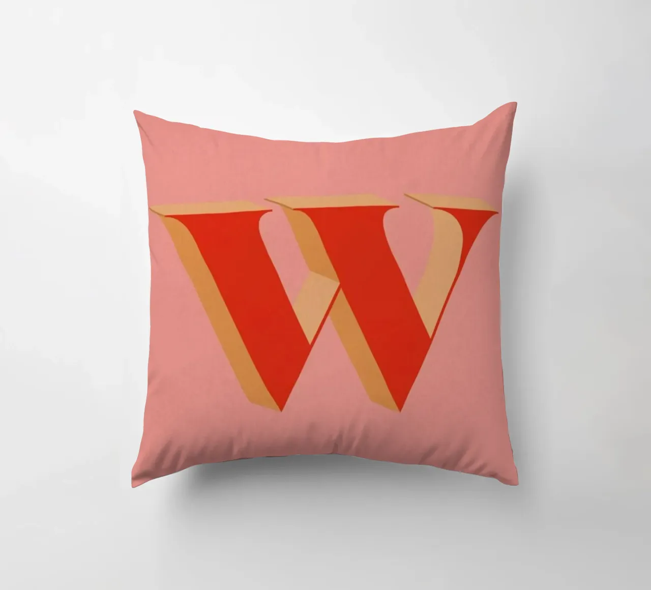 Red W cuscino da daylight design studio