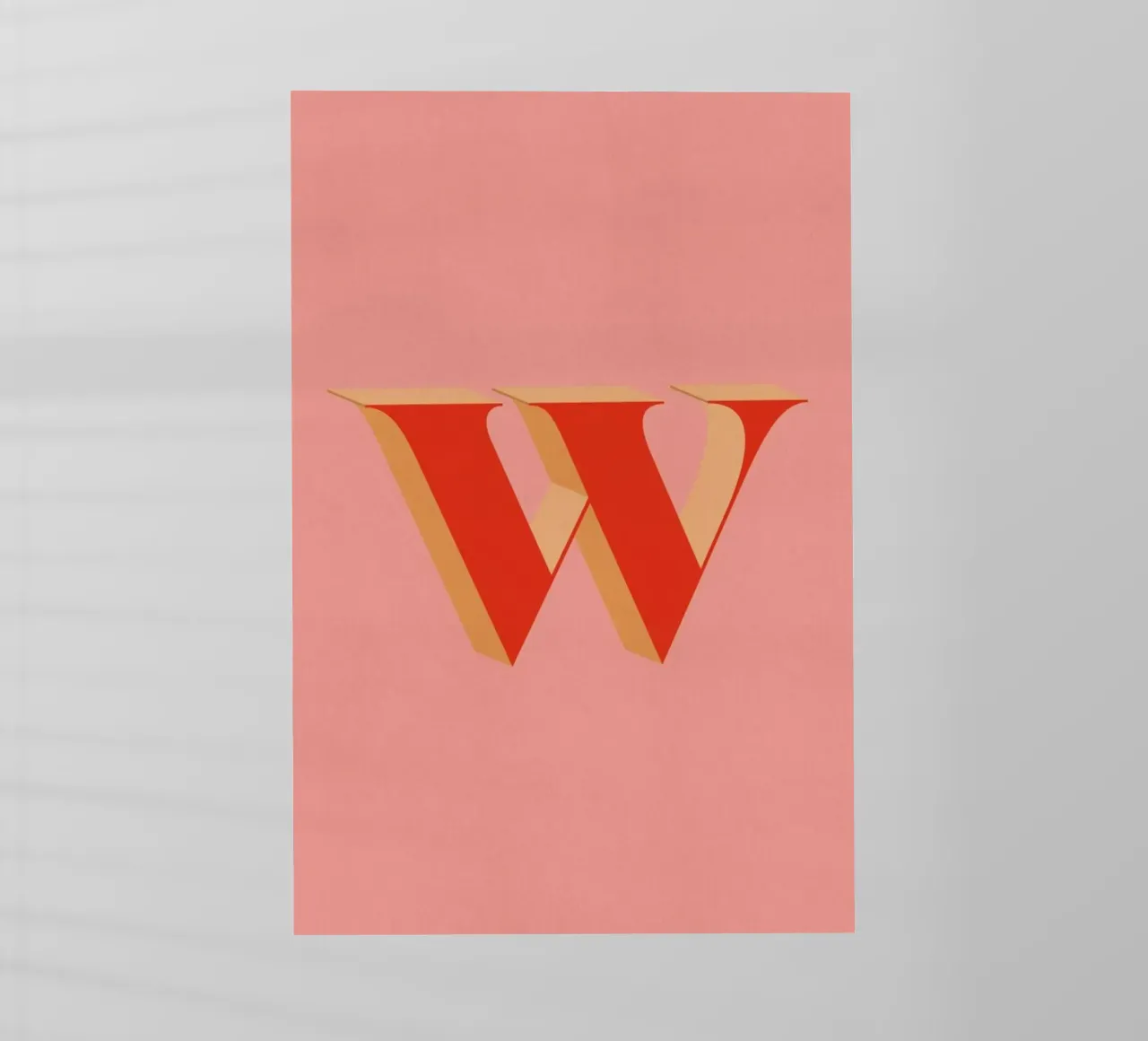 Red W backlit film by daylight design studio