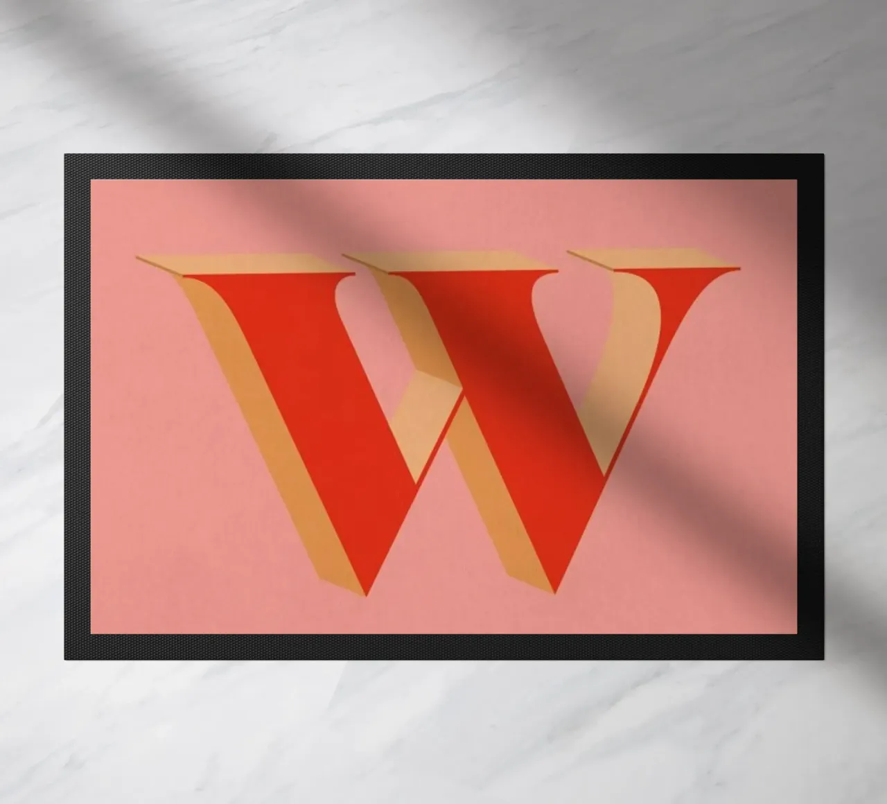 Red W product.type.doormat common.byCreator daylight design studio