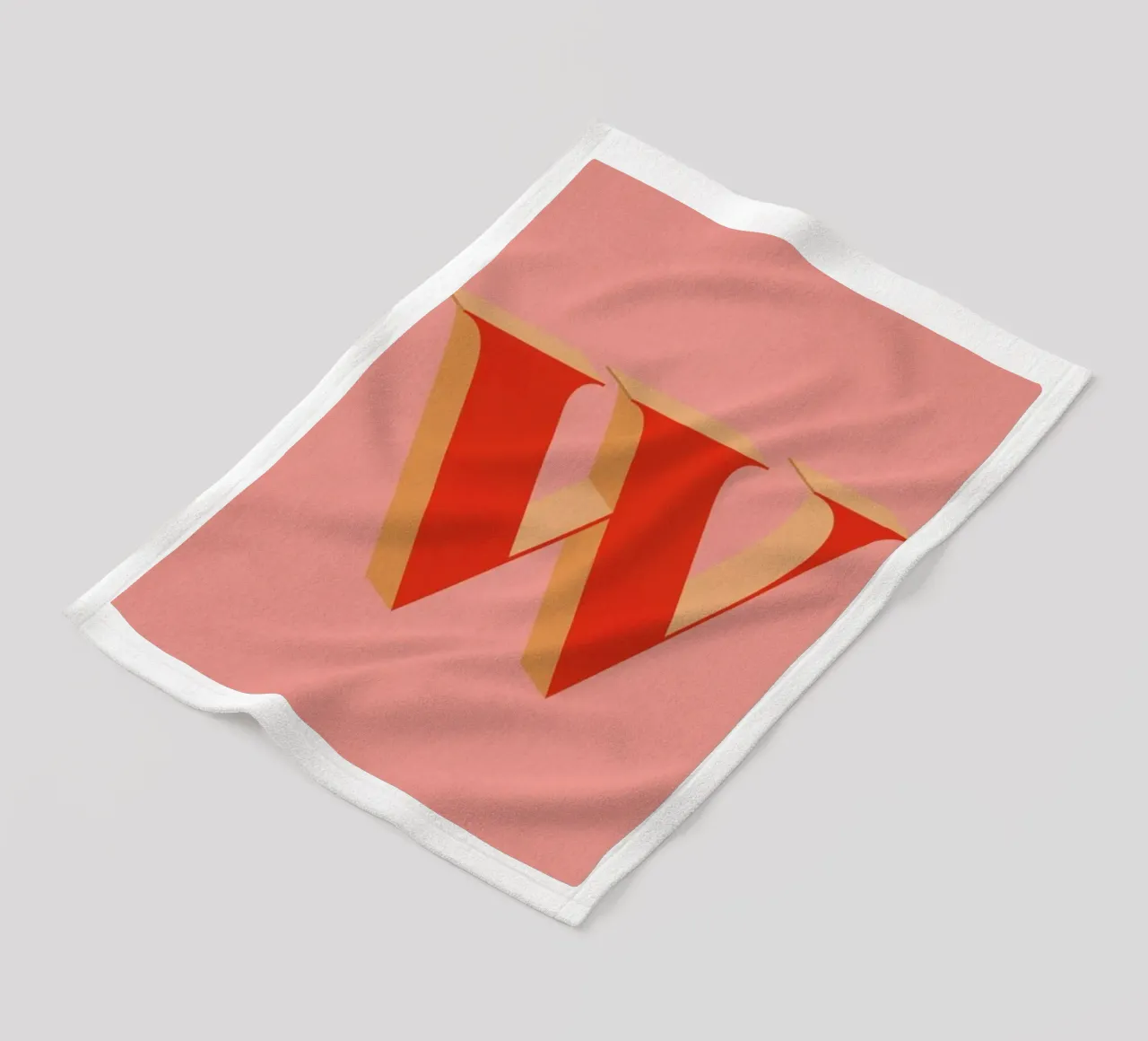 Red W coperta in pile da daylight design studio