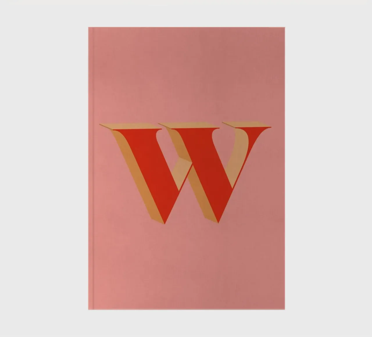 Red W notebook by daylight design studio