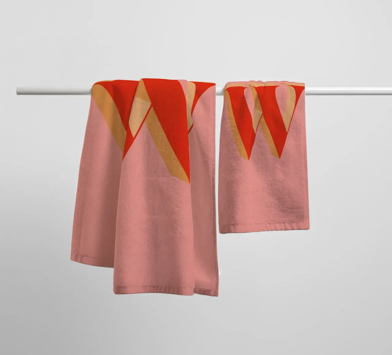 Red W asciugamano da bagno da daylight design studio