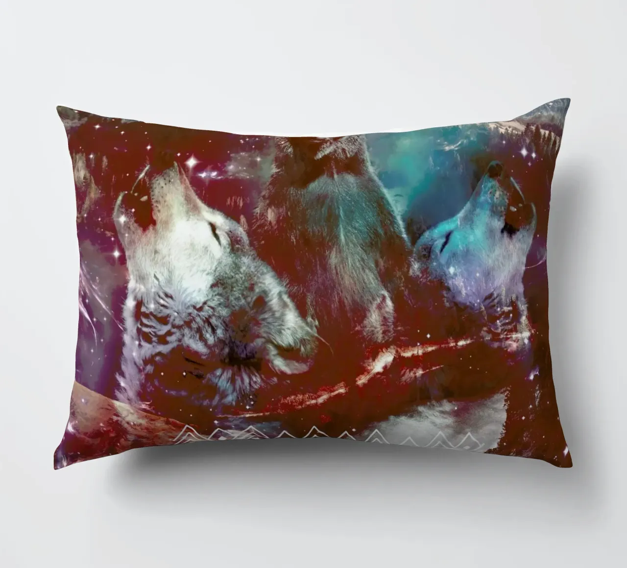 Bear in the Woods cuscino da Kris Tate