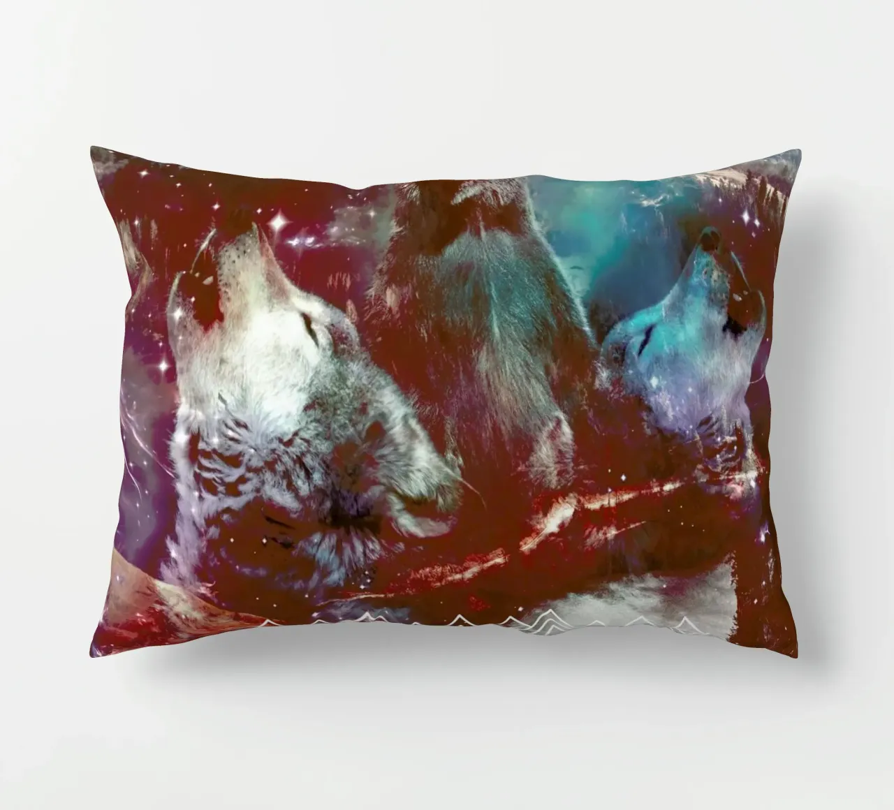 Bear in the Woods cuscino da Kris Tate