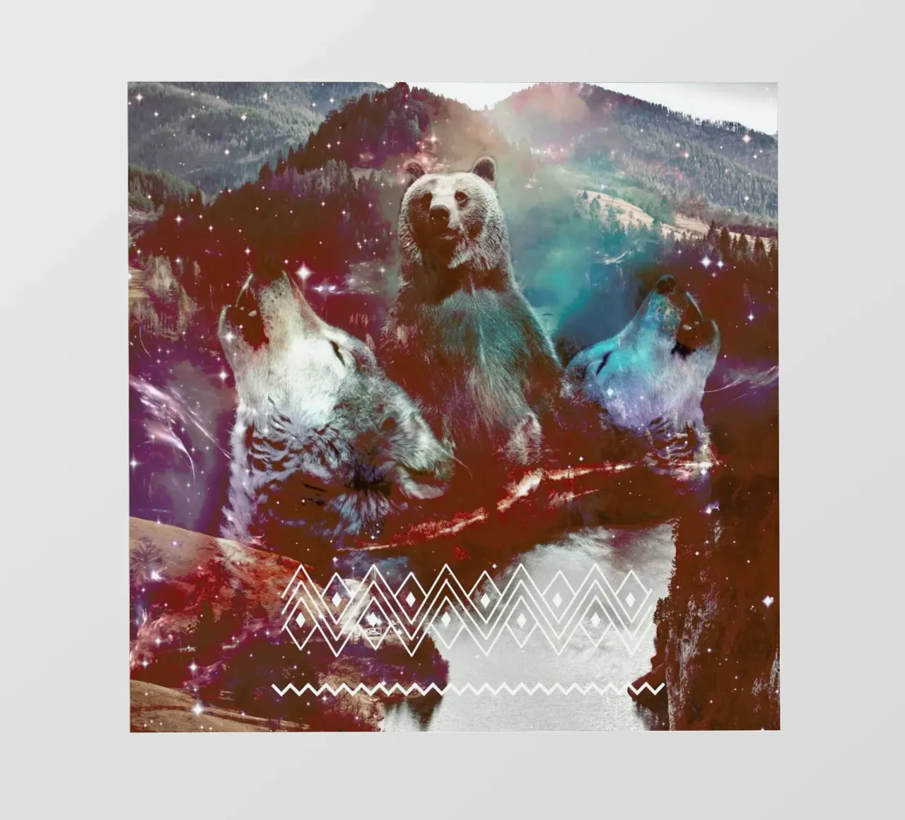 Bear in the Woods telo in pvc da Kris Tate