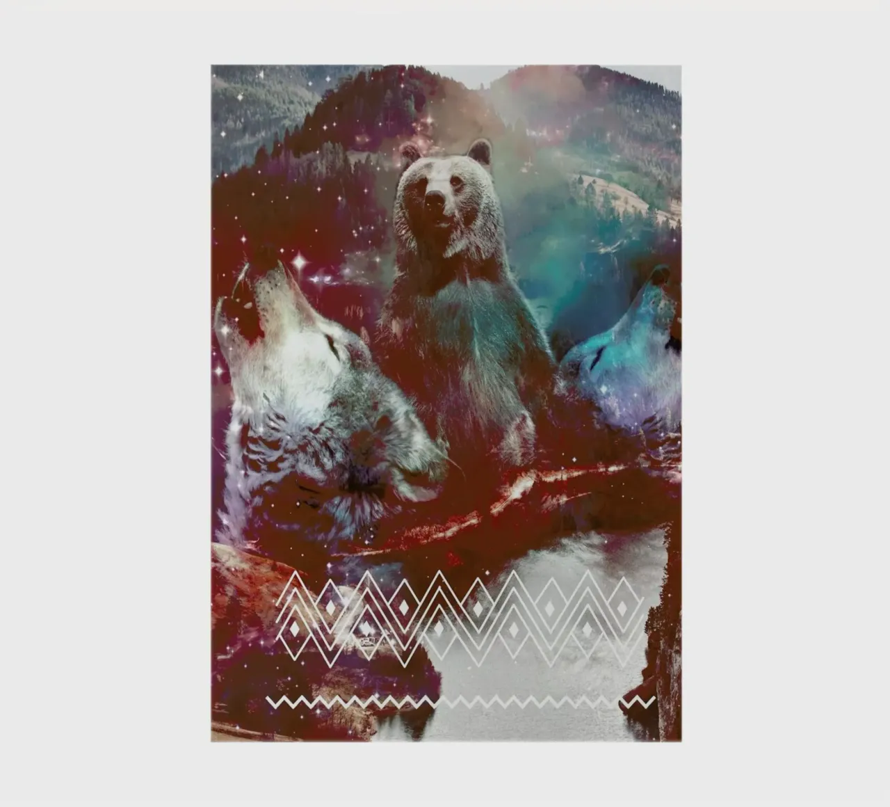 Bear in the Woods Notizbuch von Kris Tate