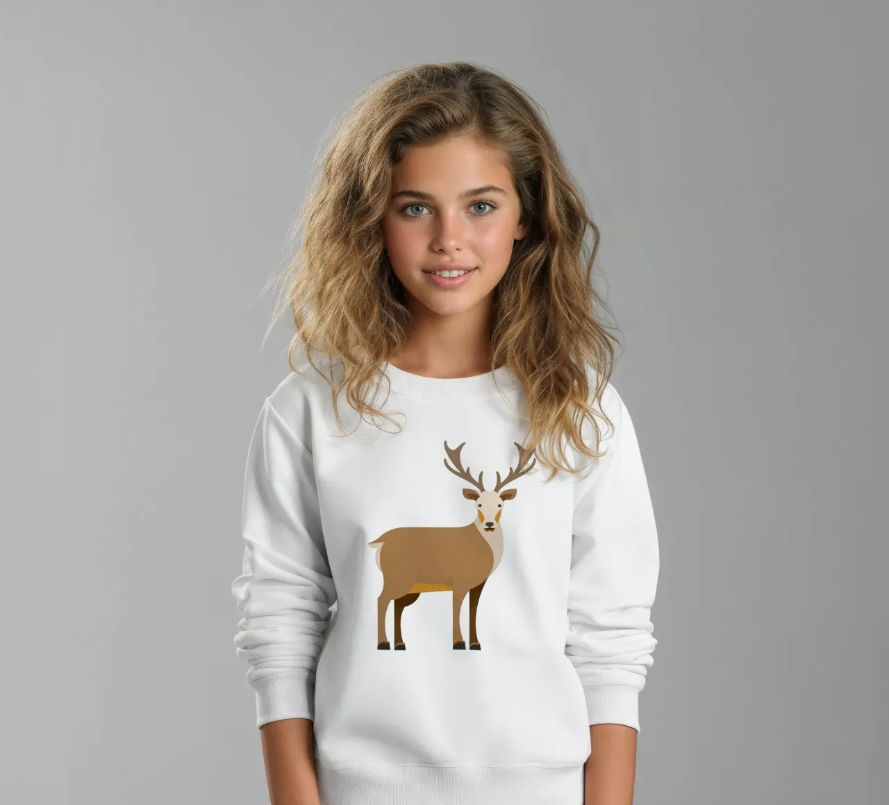 Capriccio Red Deer felpa bambino da The Printed Sparrow