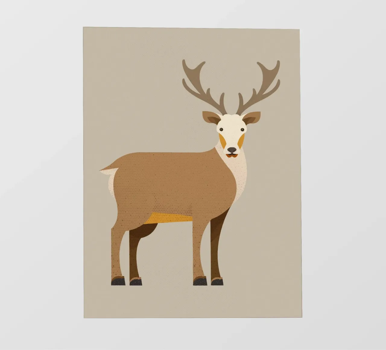 Capriccio Red Deer telo in pvc da The Printed Sparrow