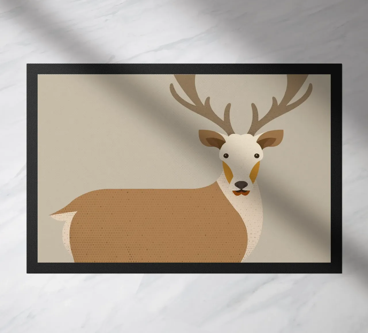 Whimsy Red Deer doormat by The Printed Sparrow