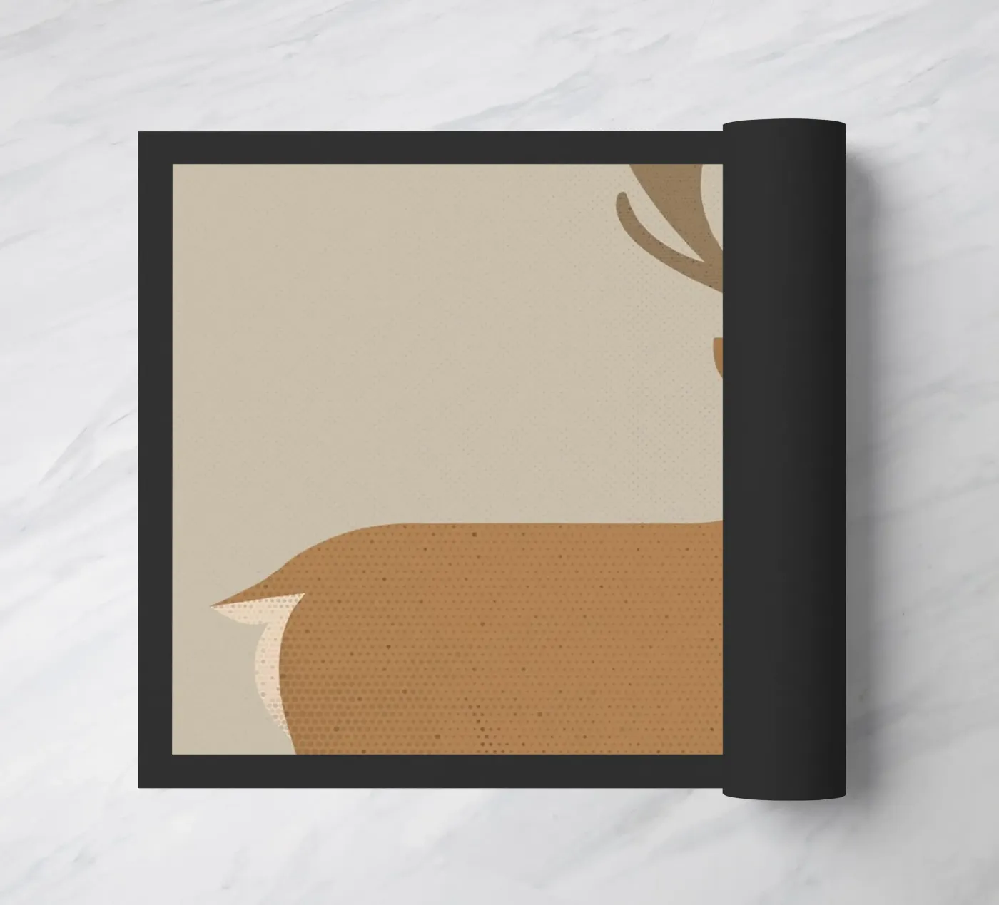 Whimsy Red Deer doormat by The Printed Sparrow