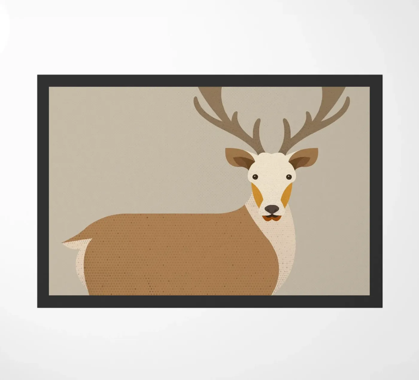 Whimsy Red Deer doormat by The Printed Sparrow
