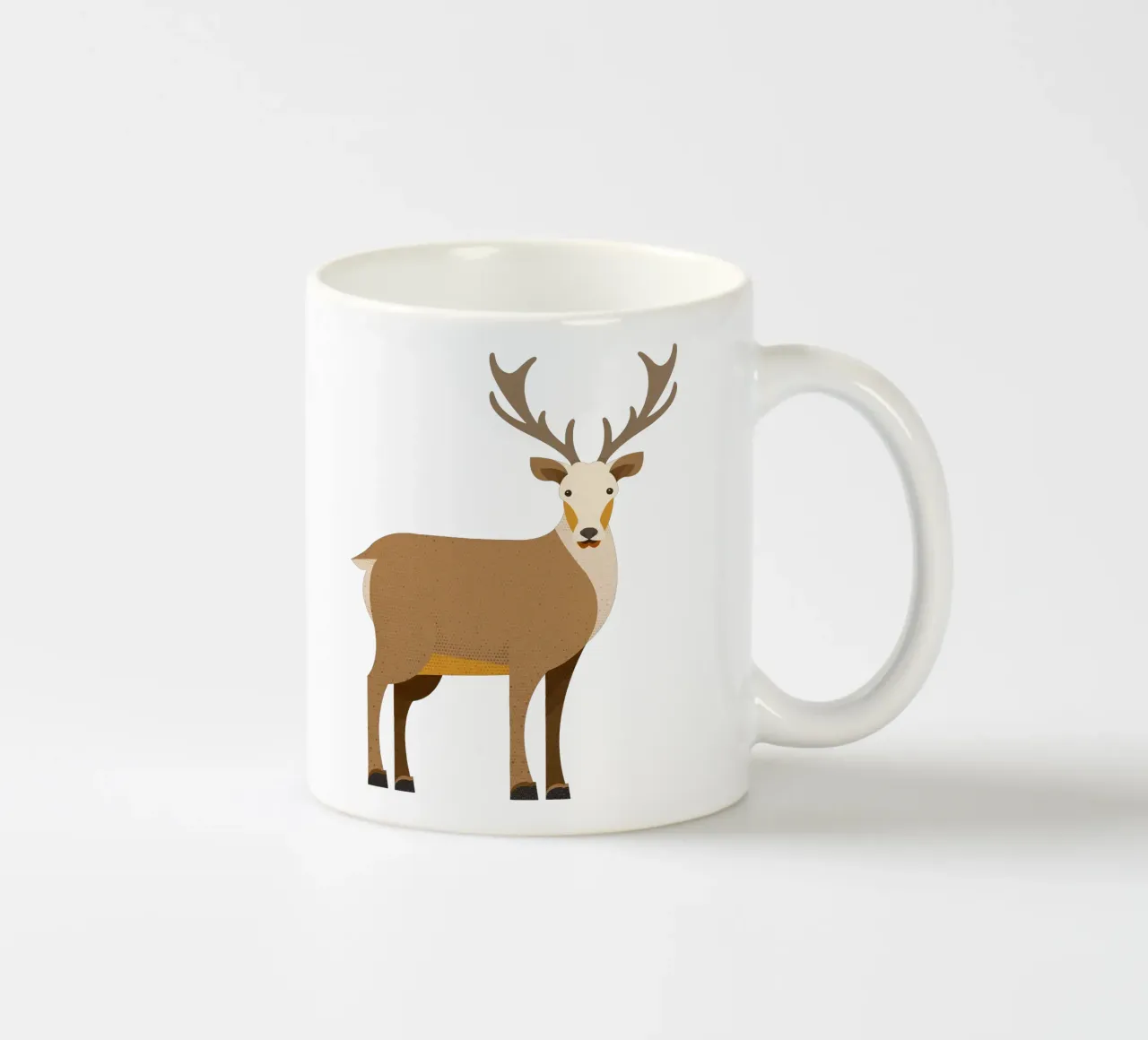 Capriccio Red Deer tazza in ceramica da The Printed Sparrow