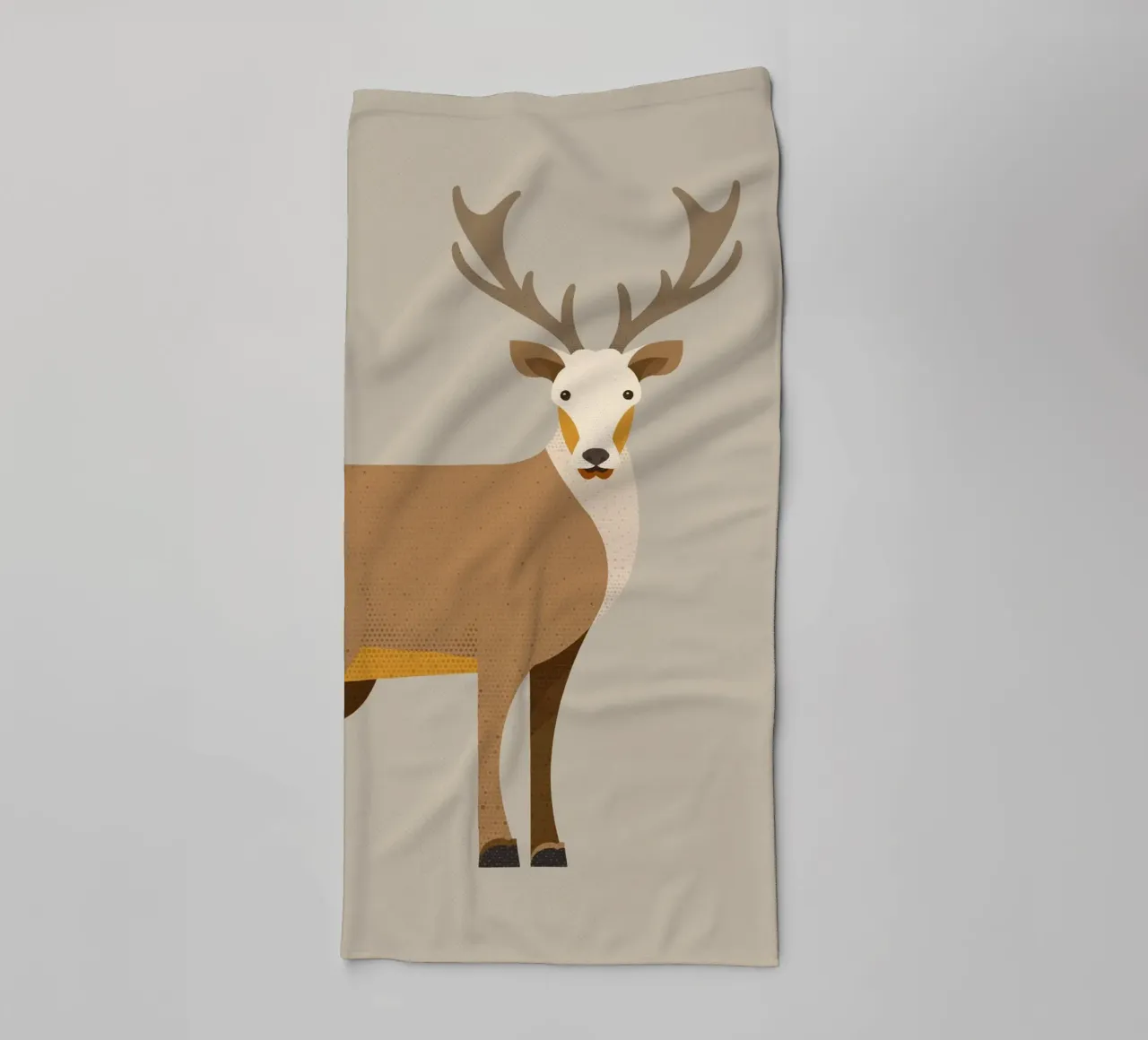 Whimsy Red Deer towel by The Printed Sparrow