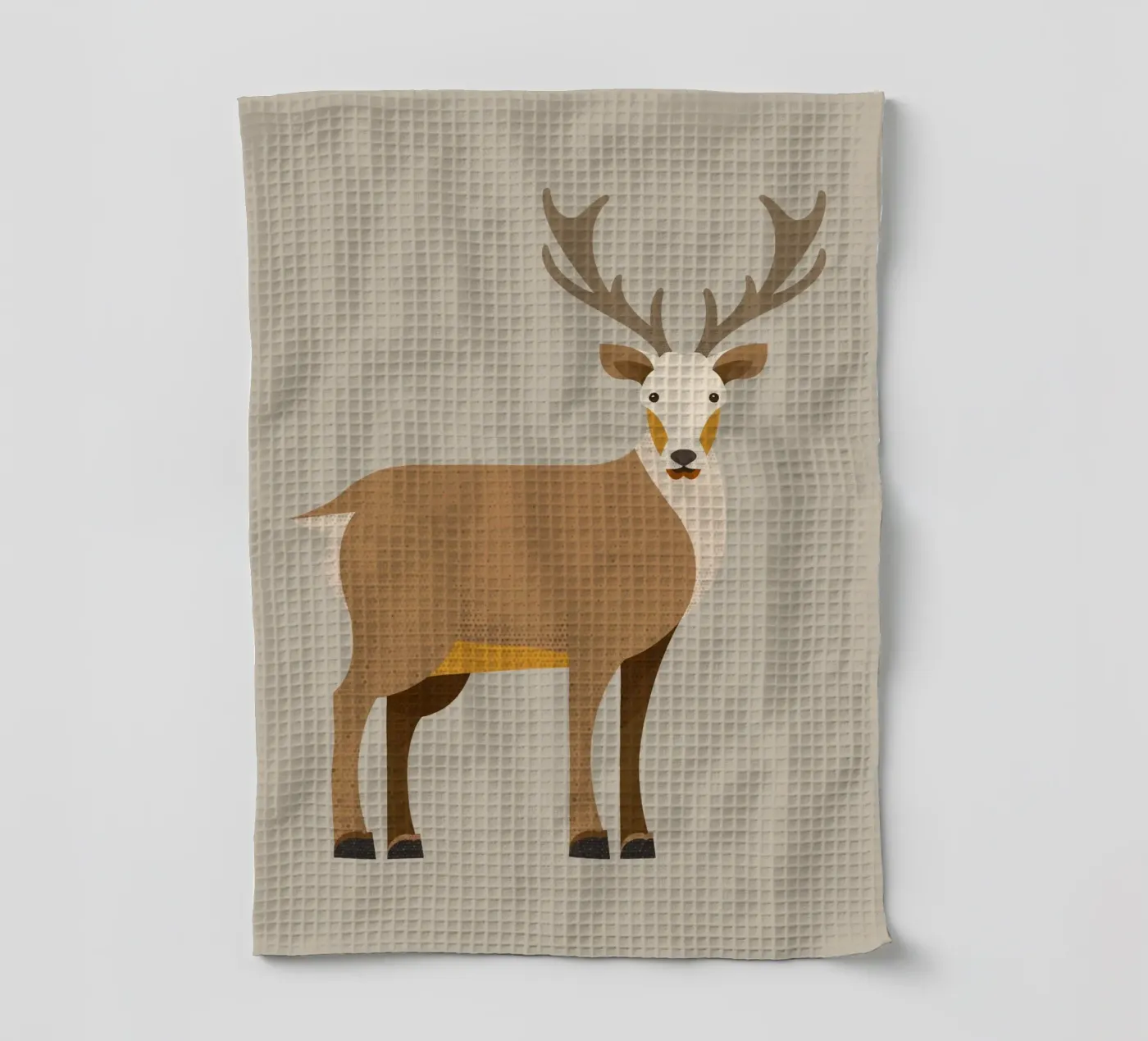 Whimsy Red Deer torchon de The Printed Sparrow