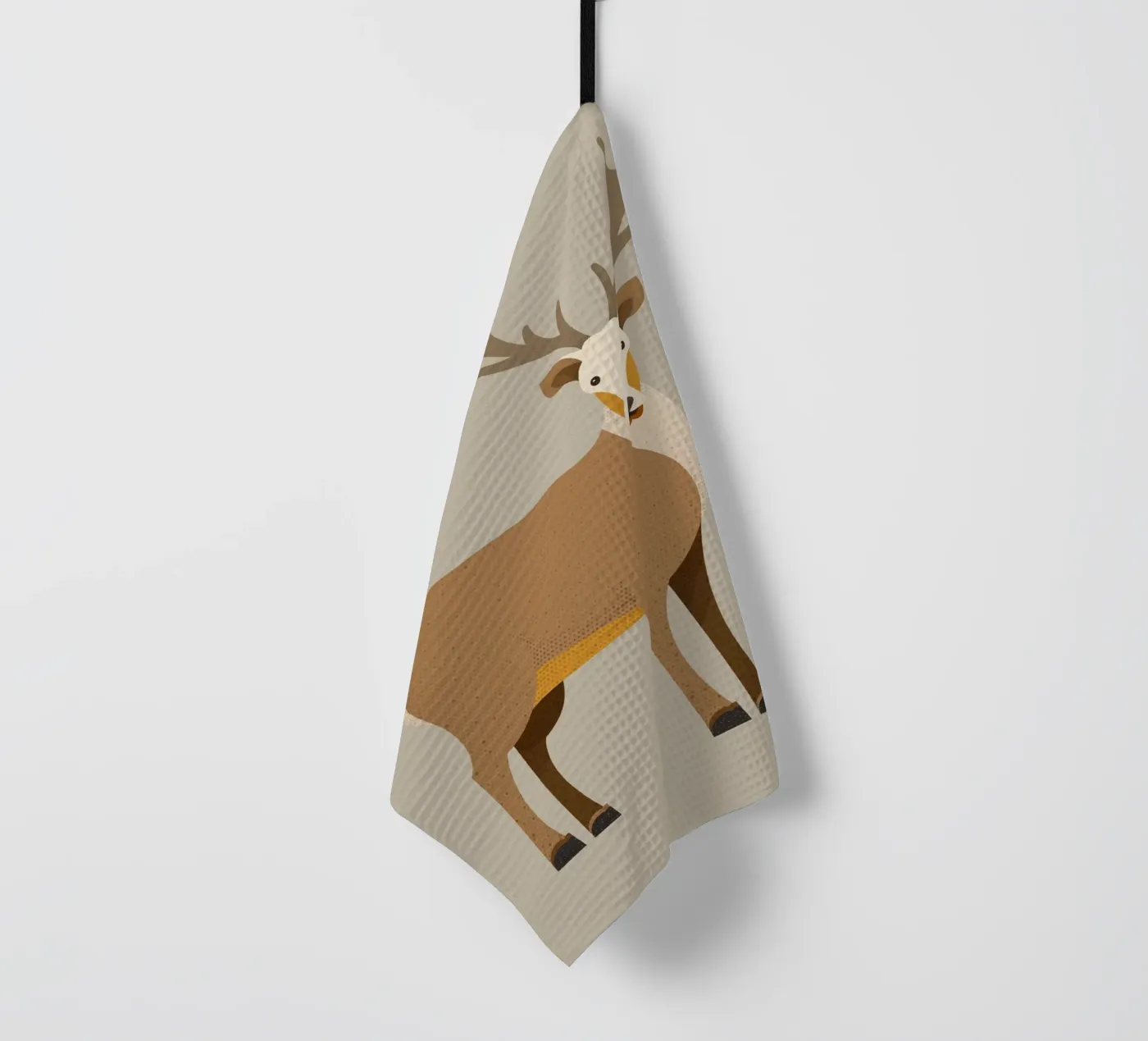 Whimsy Red Deer torchon de The Printed Sparrow