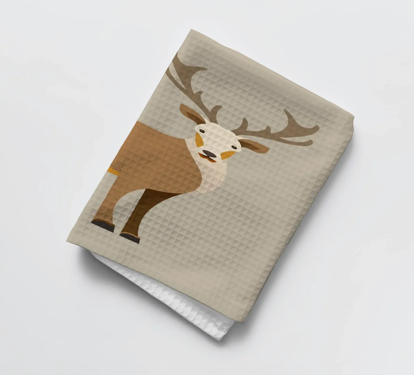 Whimsy Red Deer torchon de The Printed Sparrow