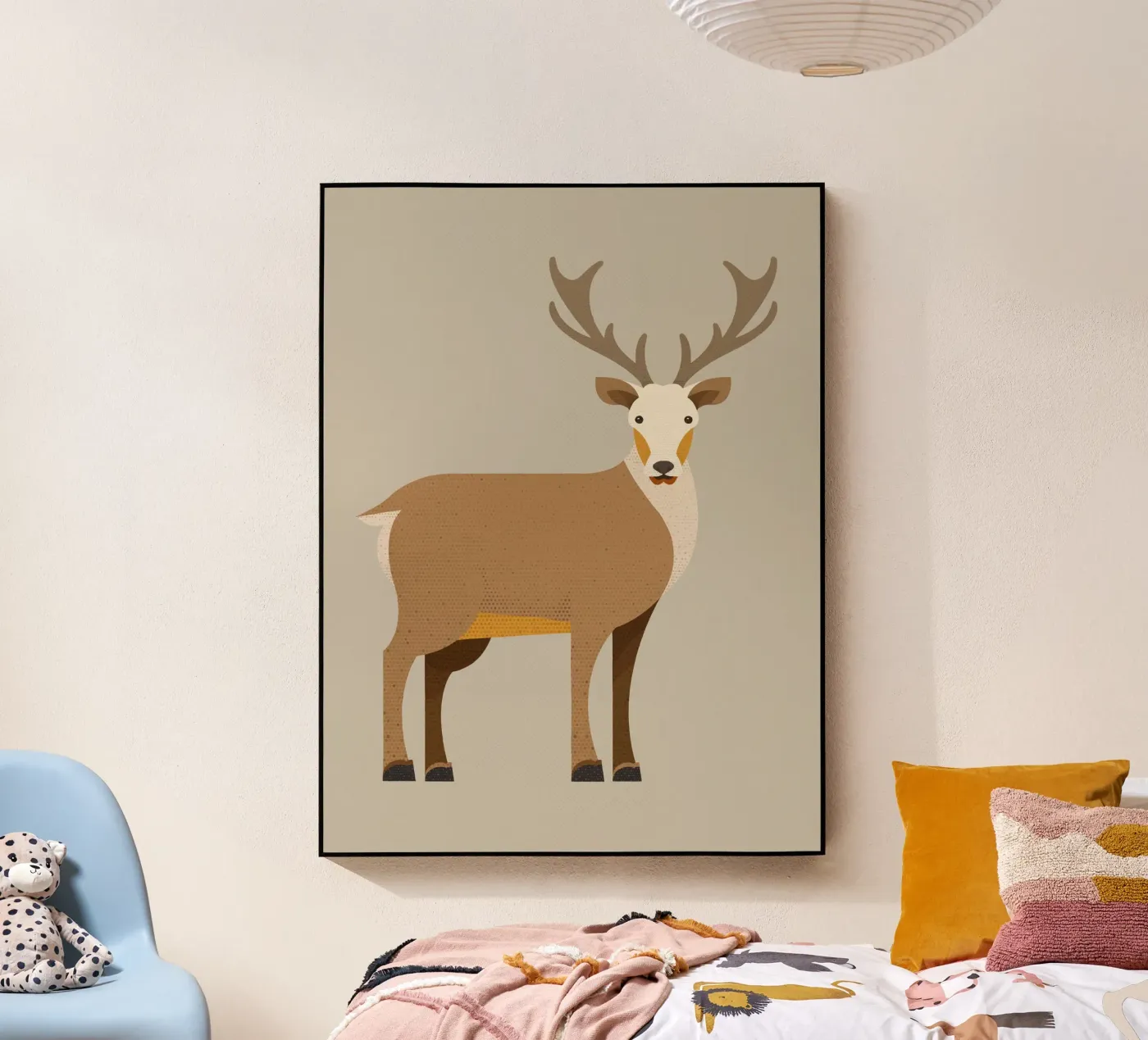 Whimsy Red Deer plexiglas de The Printed Sparrow