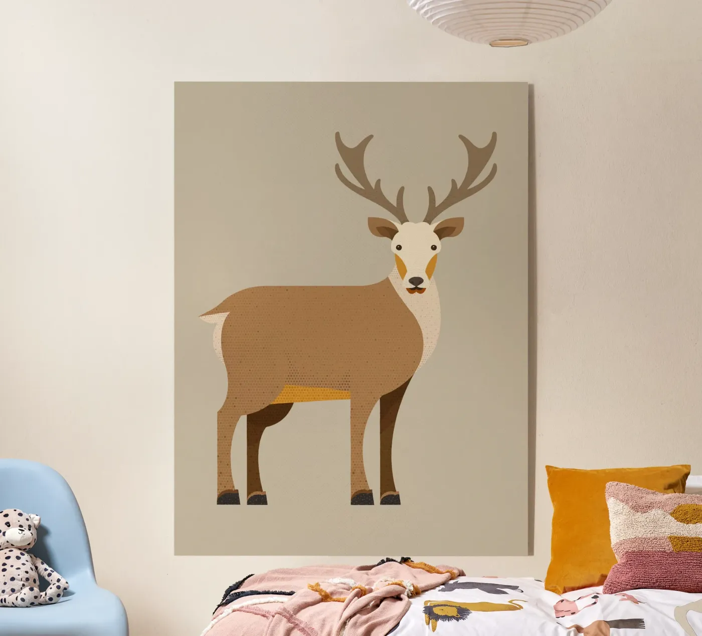 Whimsy Red Deer plexiglas de The Printed Sparrow