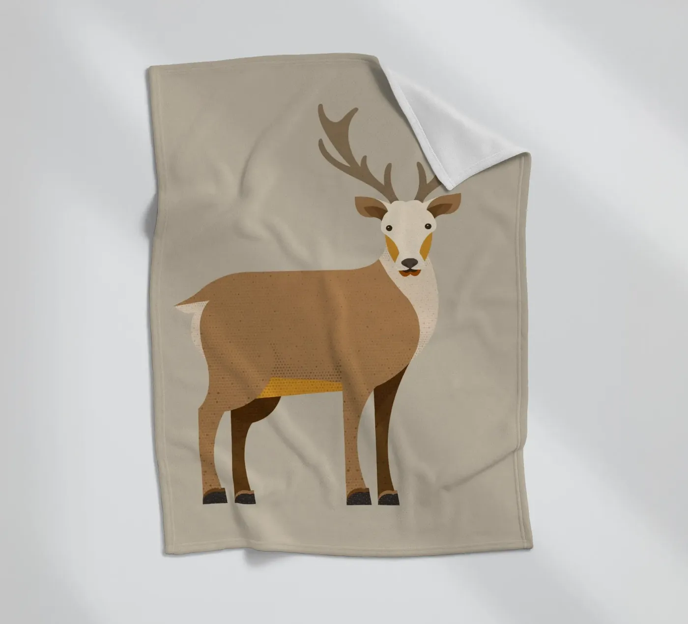 Whimsy Edelhert fleecedeken van The Printed Sparrow