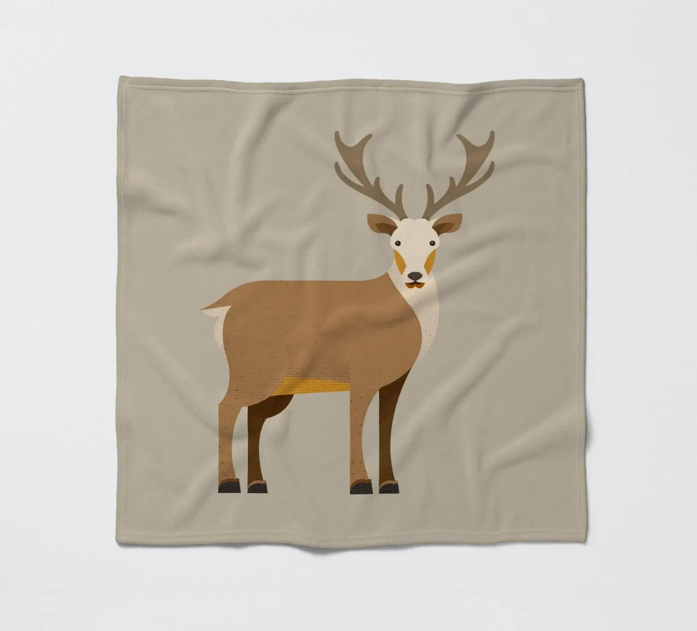 Whimsy Edelhert fleecedeken van The Printed Sparrow