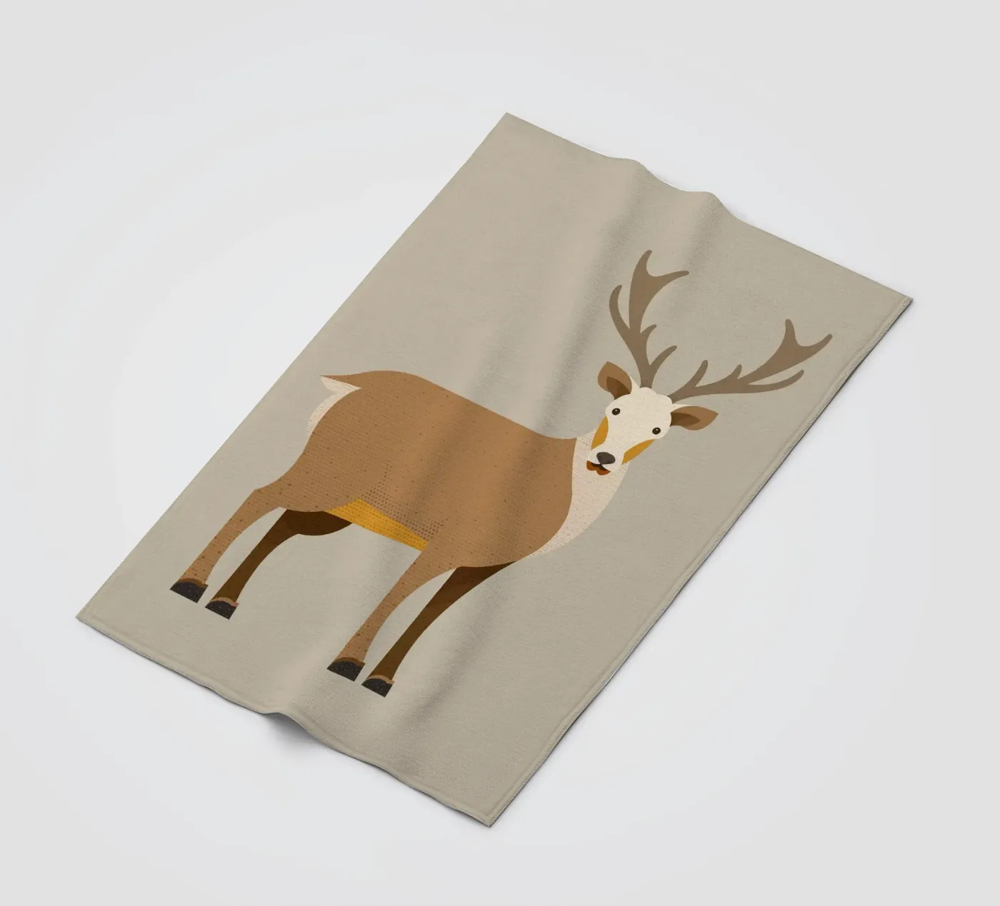 Whimsy Edelhert fleecedeken van The Printed Sparrow