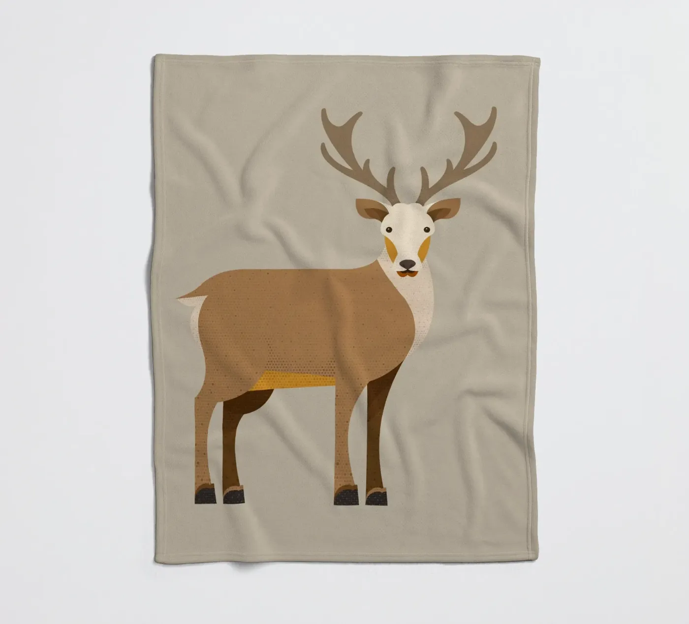 Whimsy Edelhert fleecedeken van The Printed Sparrow