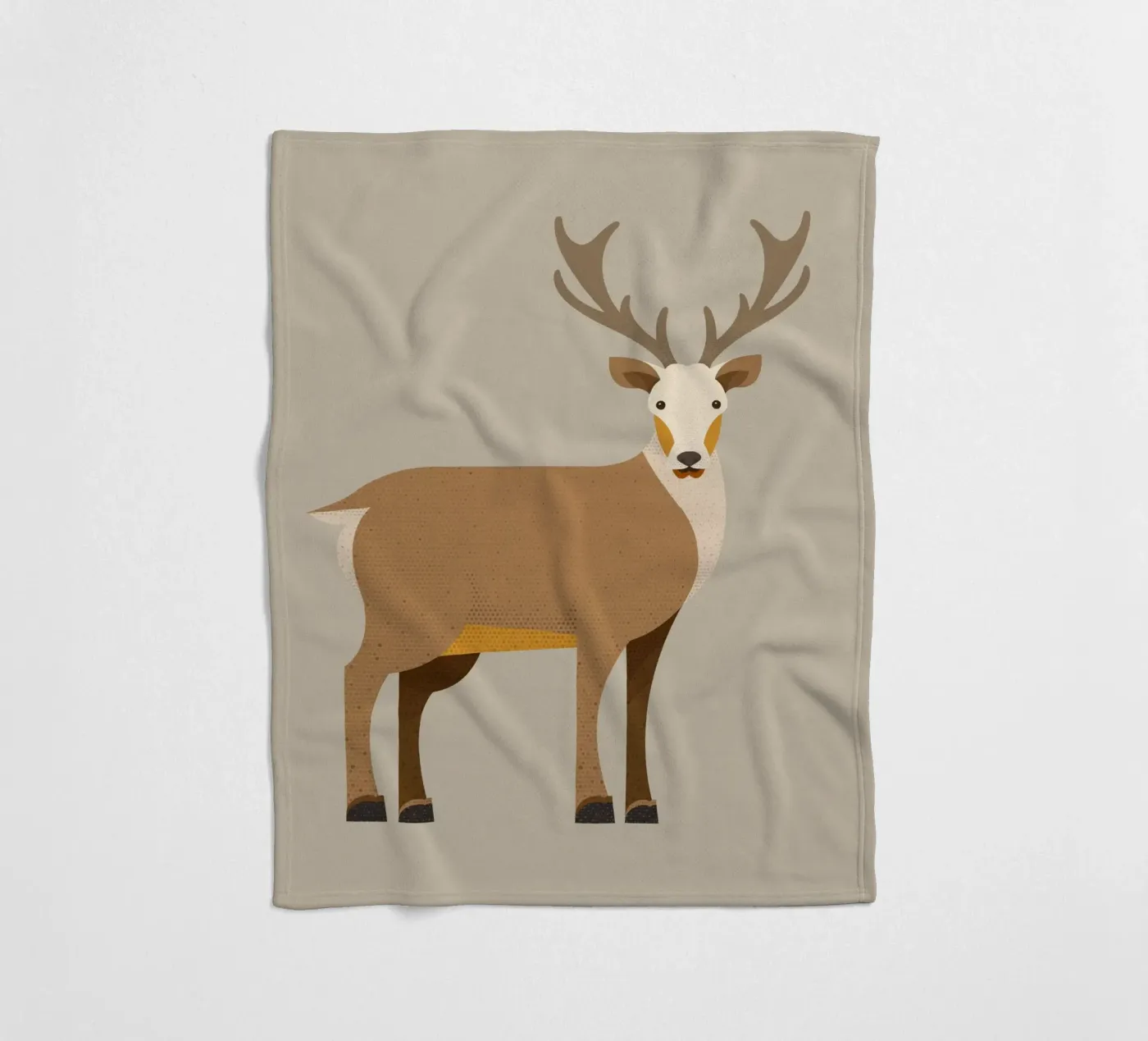 Whimsy Edelhert fleecedeken van The Printed Sparrow