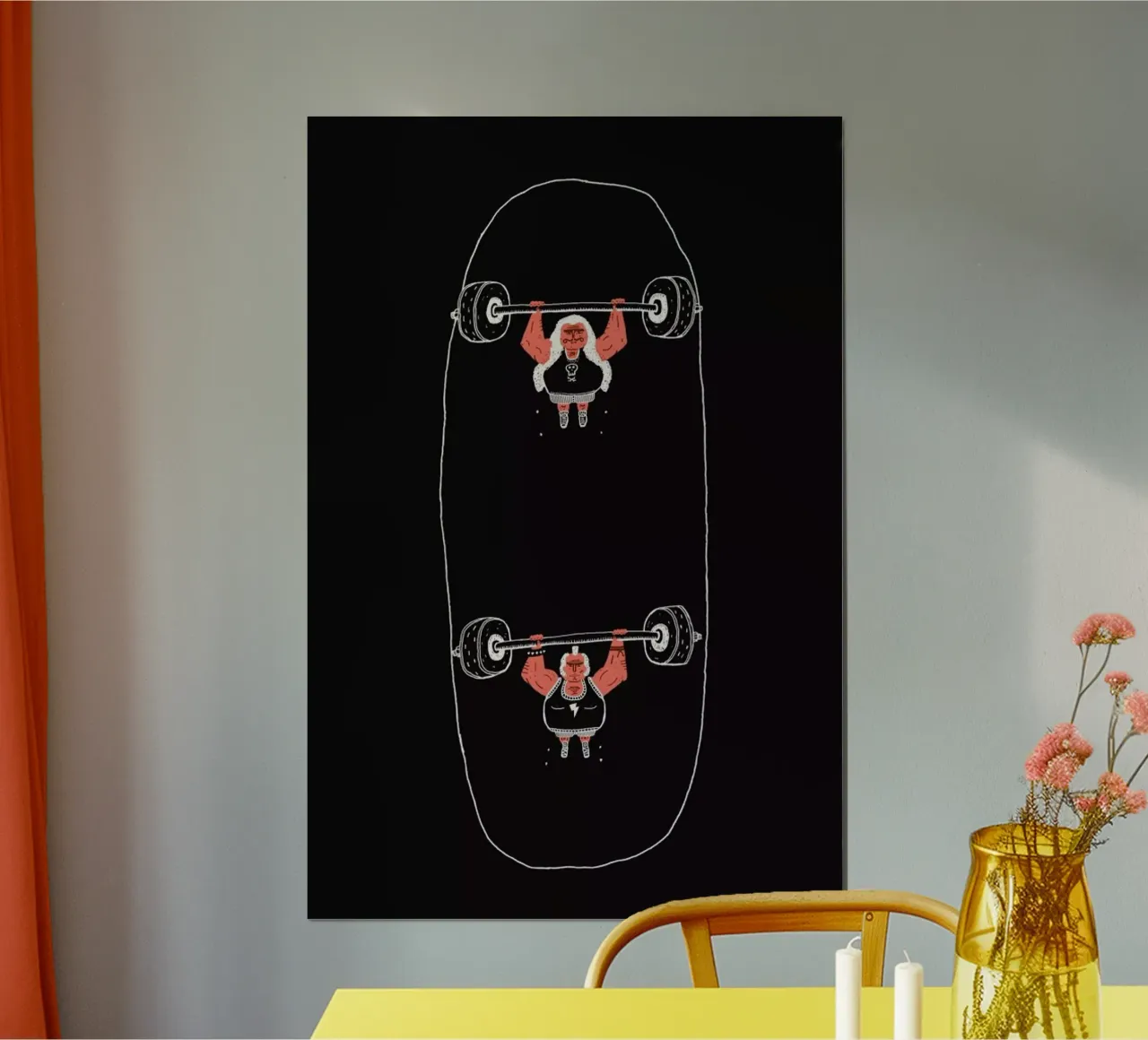 Heavyweight Skateboarding poster con telaio in plastica da Jacques Maes