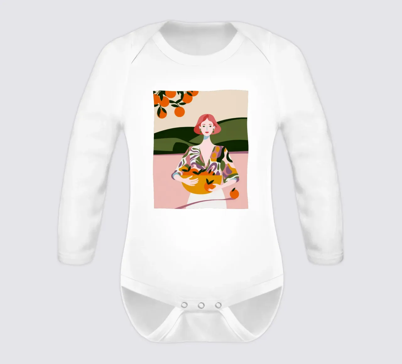 Harvest Joyful Abundance long-sleeve baby romper by Color Oblivion