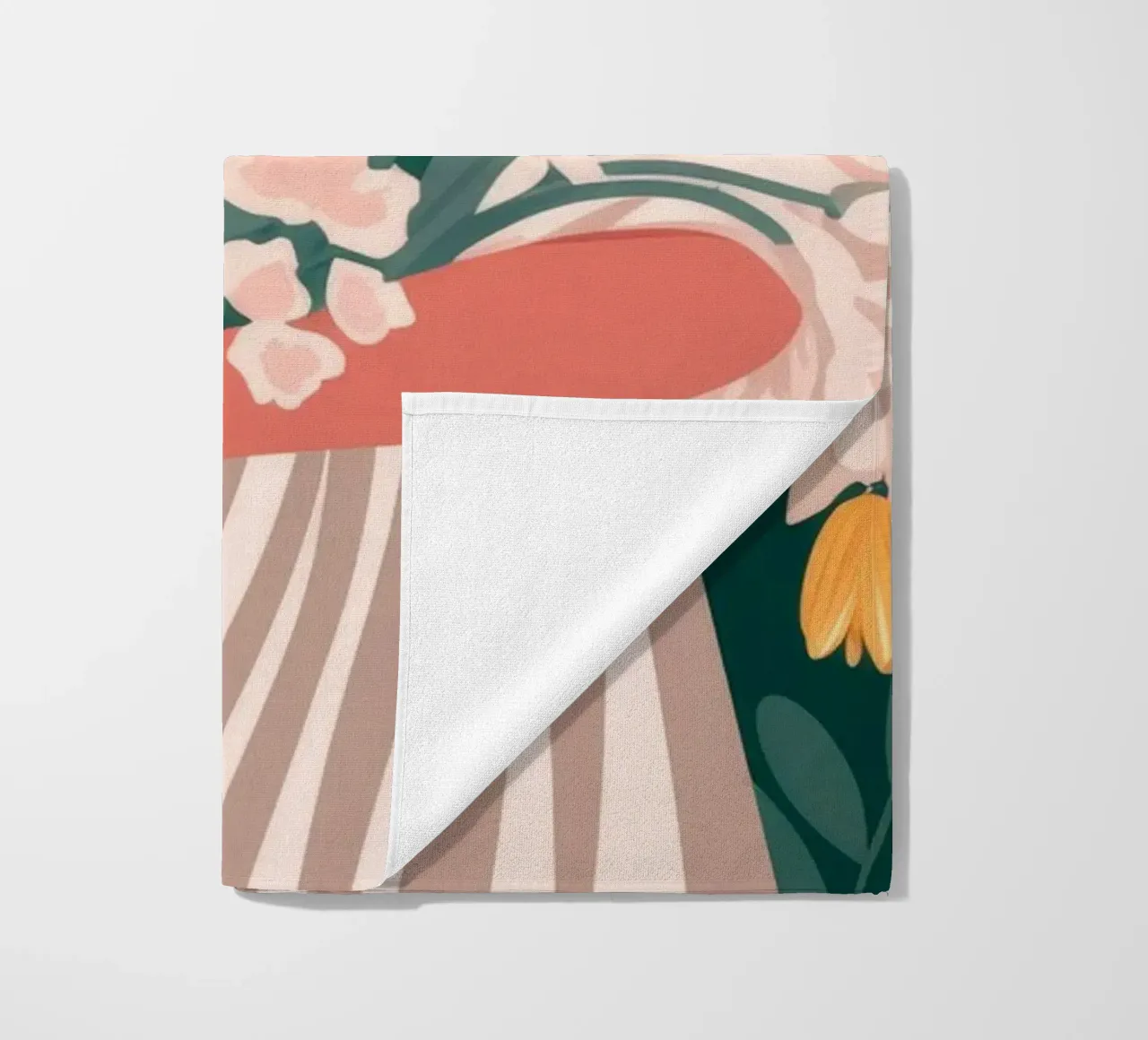 Floral Embrace Harmony beach towel by Color Oblivion