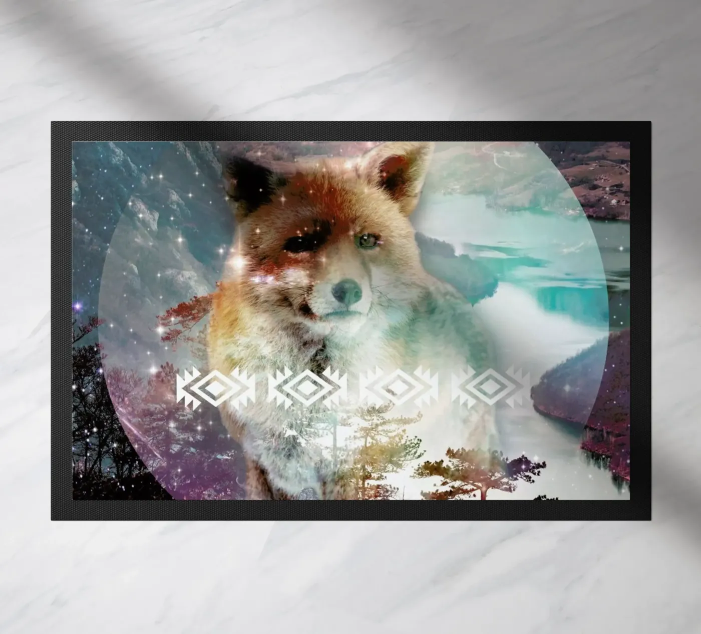 Fox doormat by Kris Tate