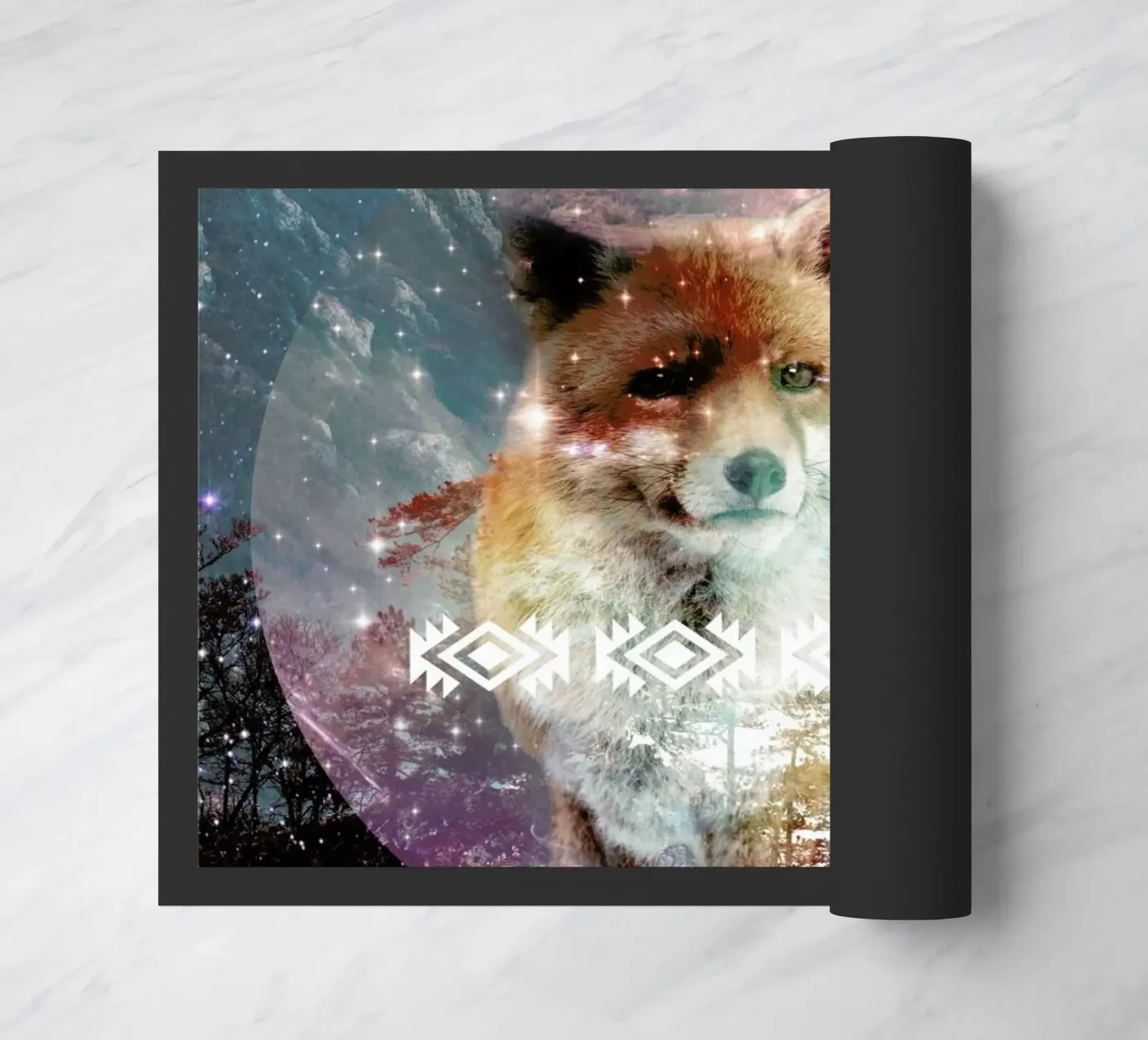 Fox doormat by Kris Tate