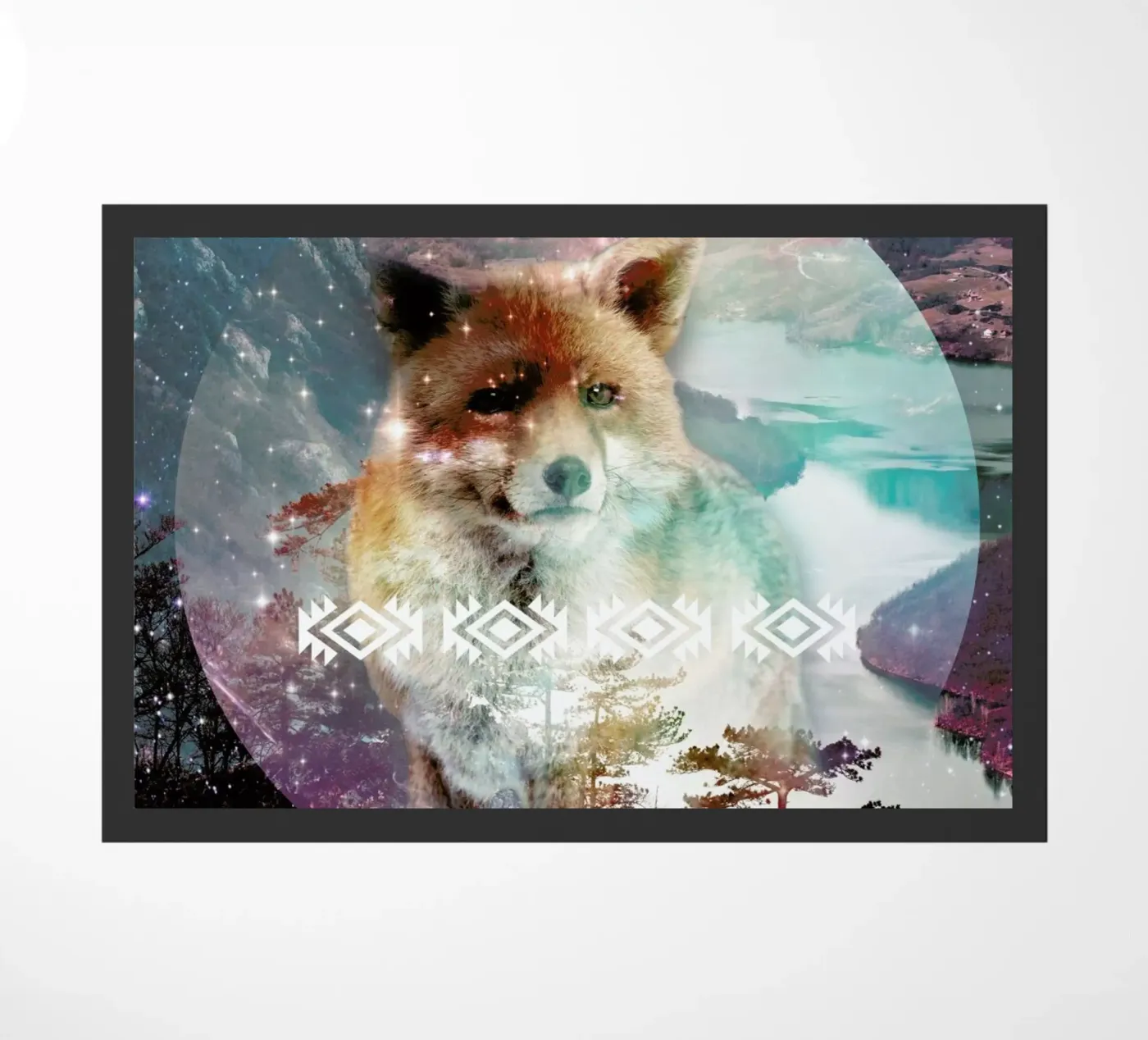 Fox doormat by Kris Tate