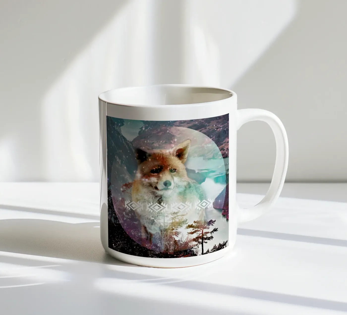 Fox ceramic mug by Kris Tate