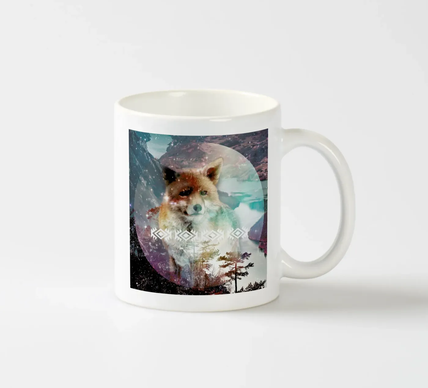 Fox ceramic mug by Kris Tate