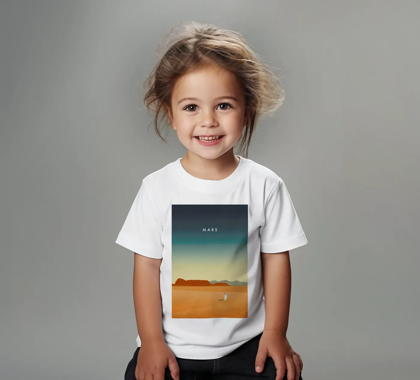 Mars kids t-shirt by Katinka Reinke