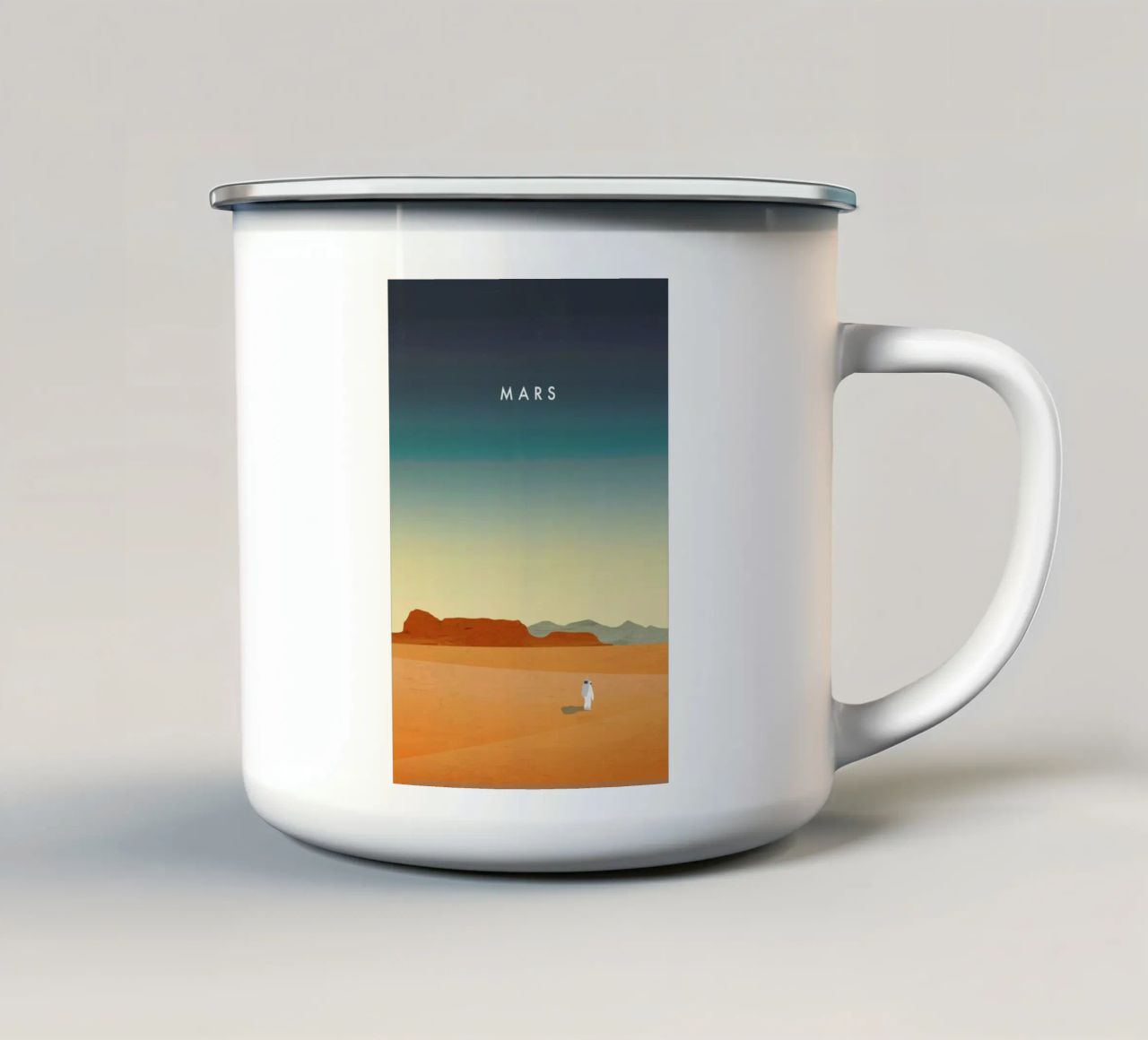 Mars tazza in smalto da Katinka Reinke