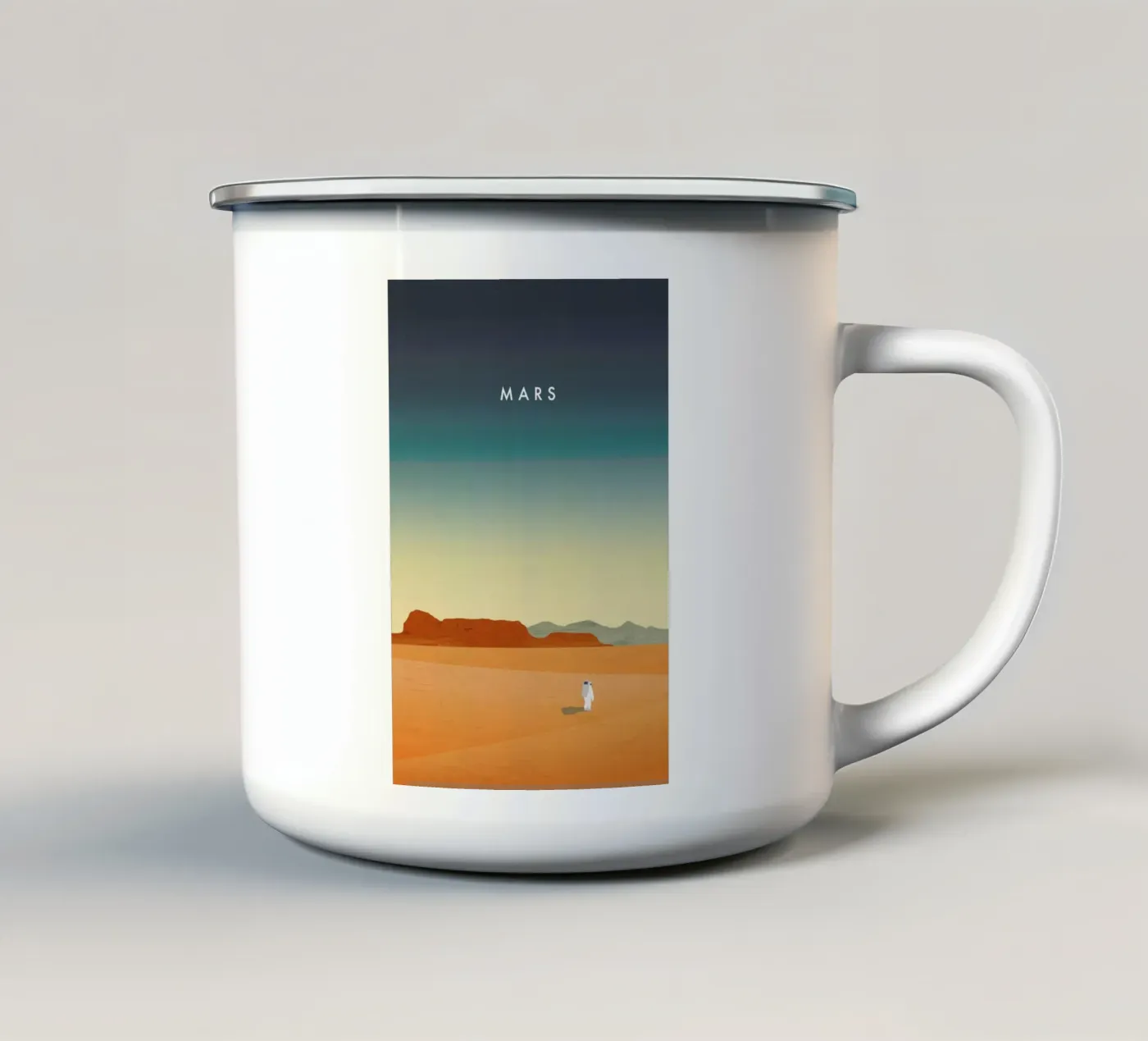 Mars enamel mug by Katinka Reinke