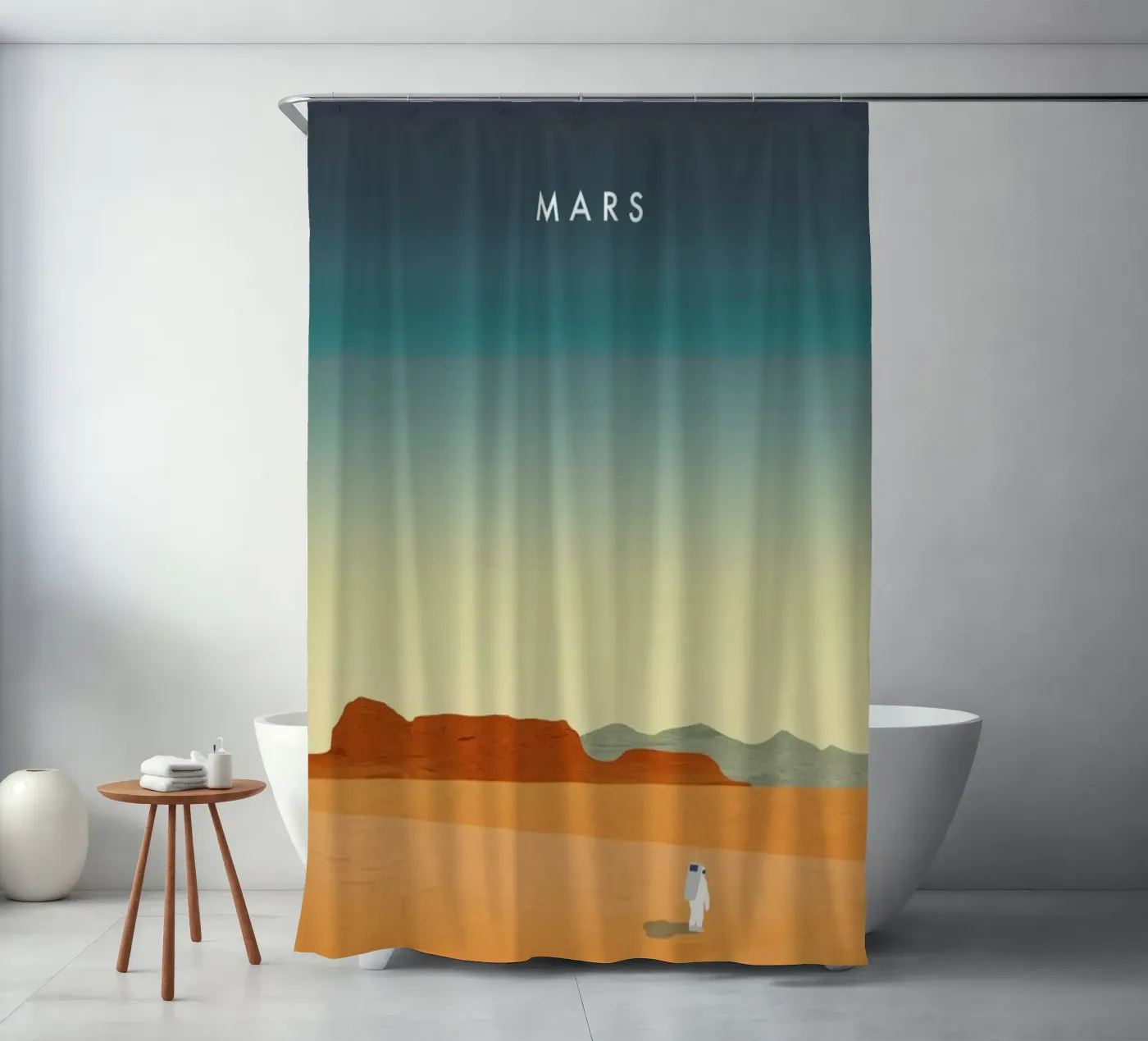 Mars Duschvorhang von Katinka Reinke