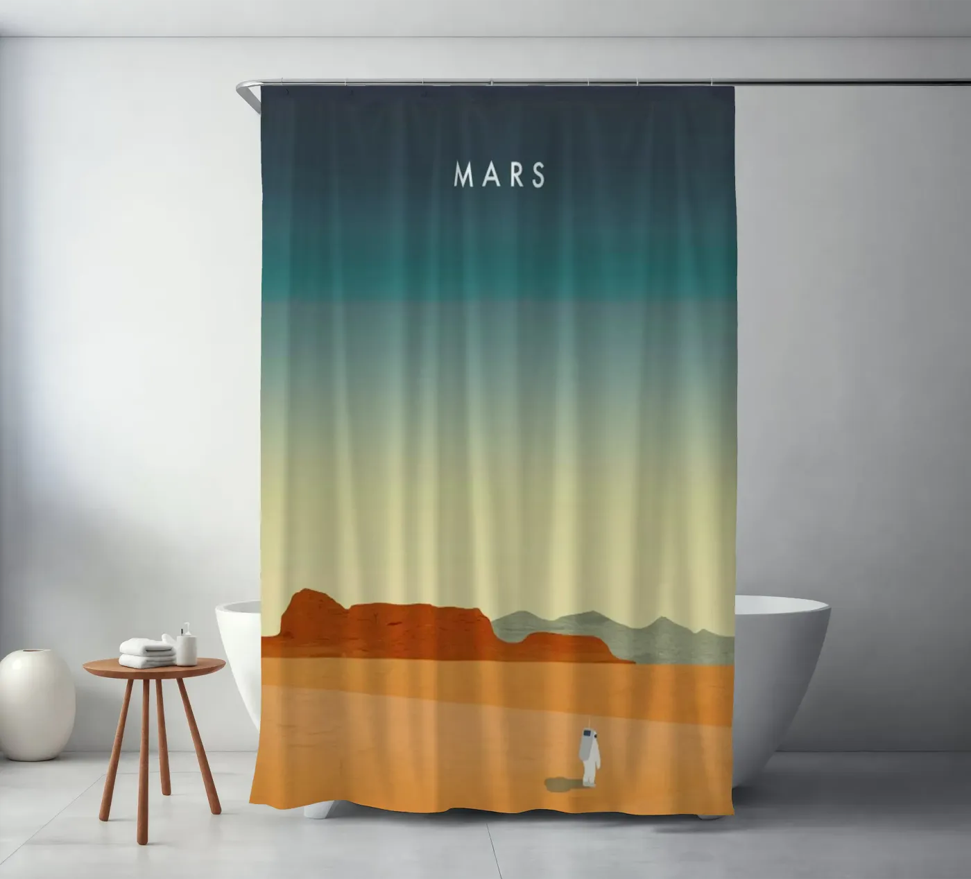 Mars Duschvorhang von Katinka Reinke