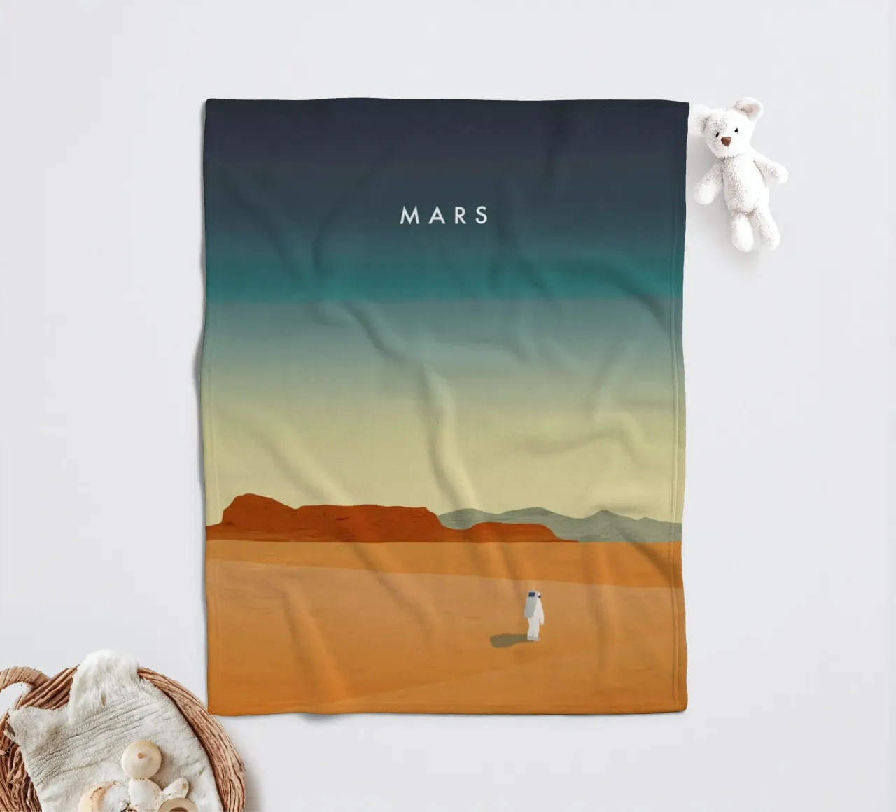 Mars fleece blanket by Katinka Reinke