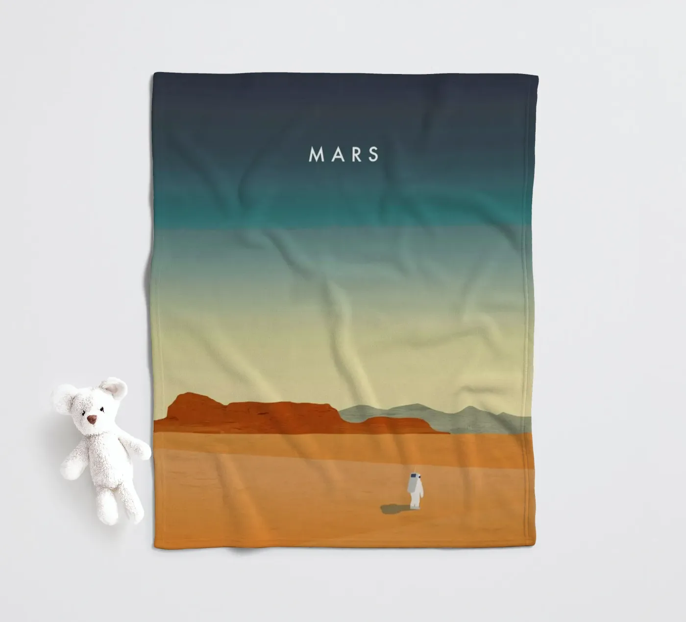 Mars plaid polaire de Katinka Reinke