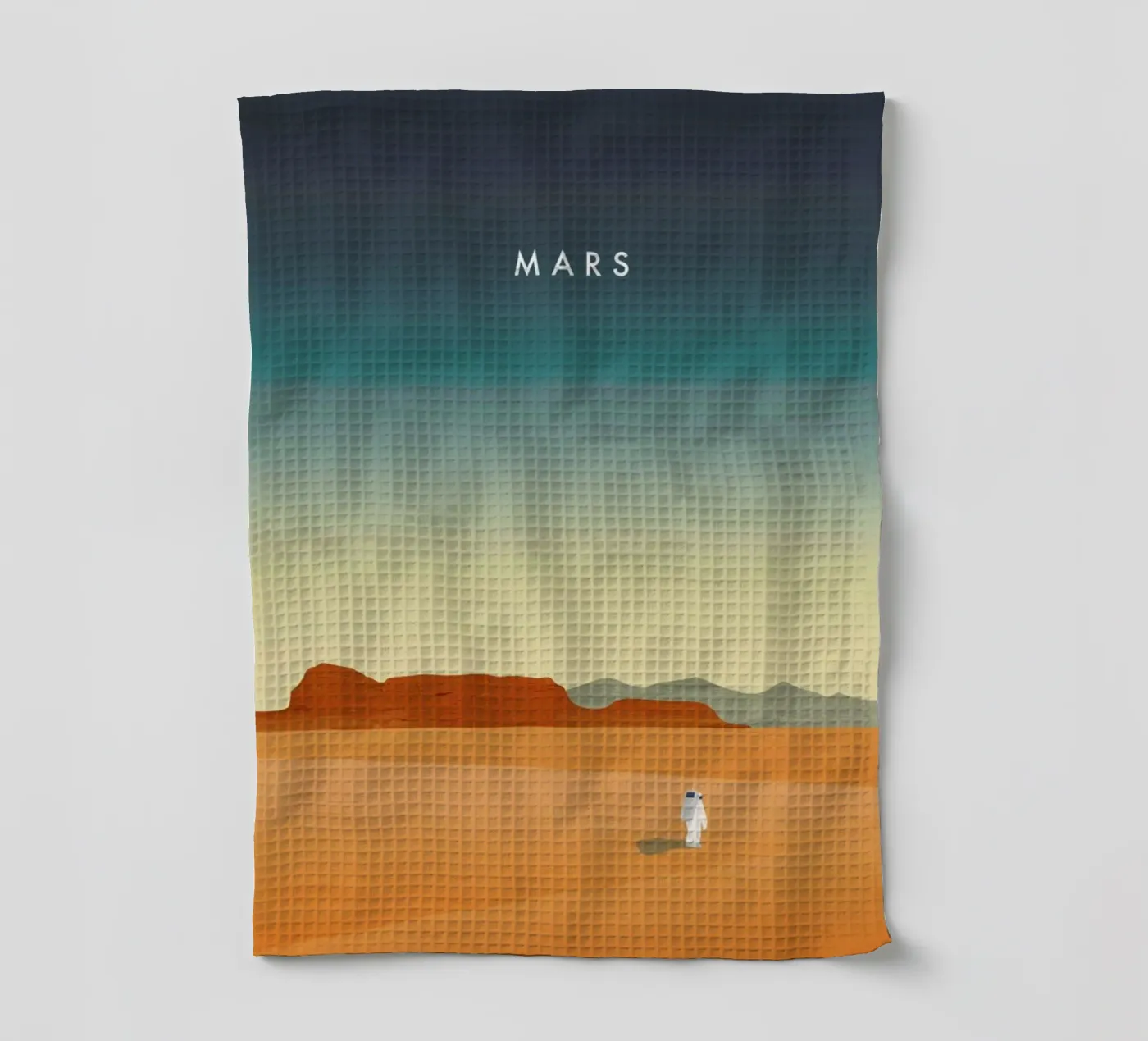 Mars tea towel by Katinka Reinke
