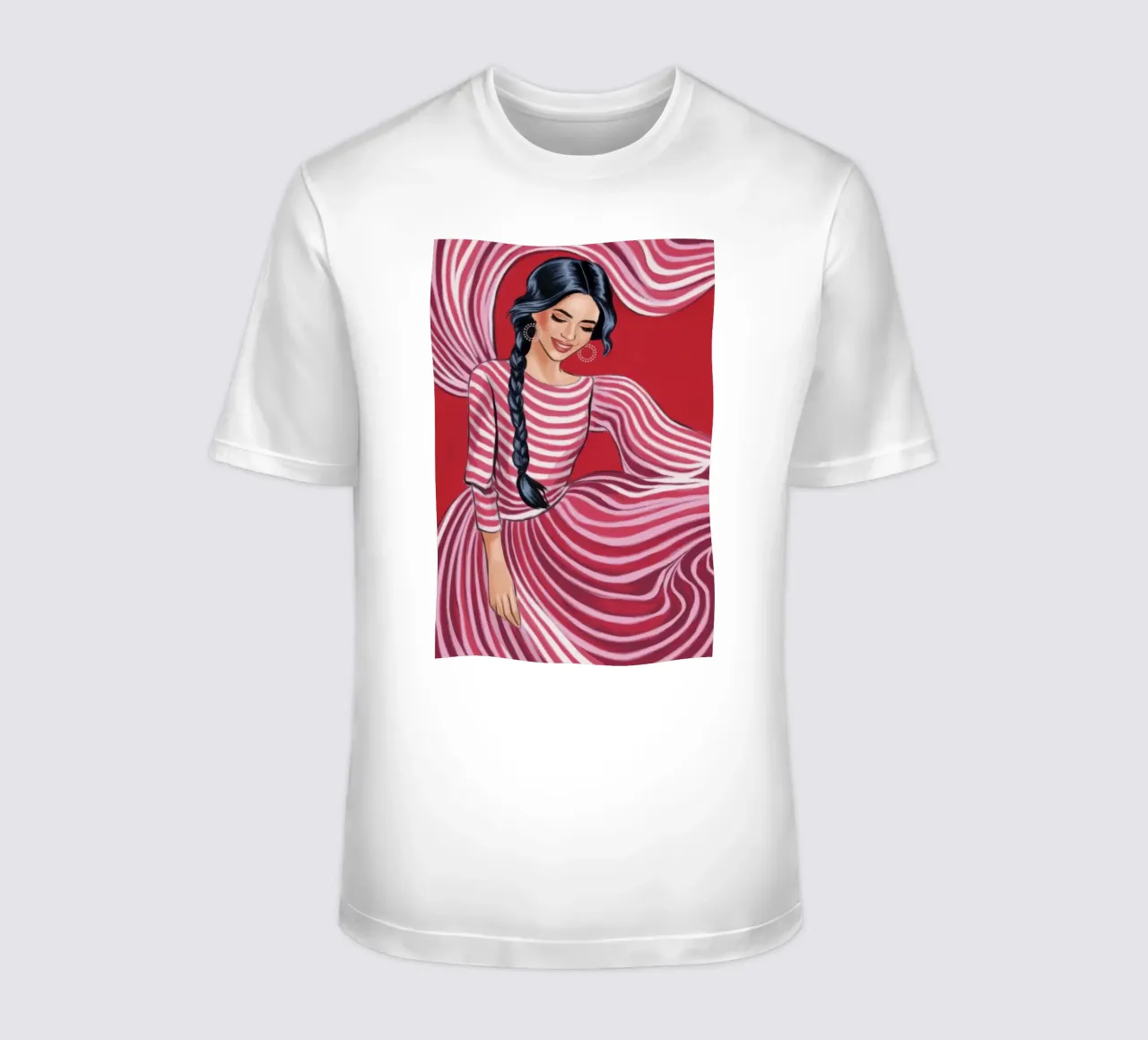 Flusso estroso a righe t-shirt da Color Oblivion