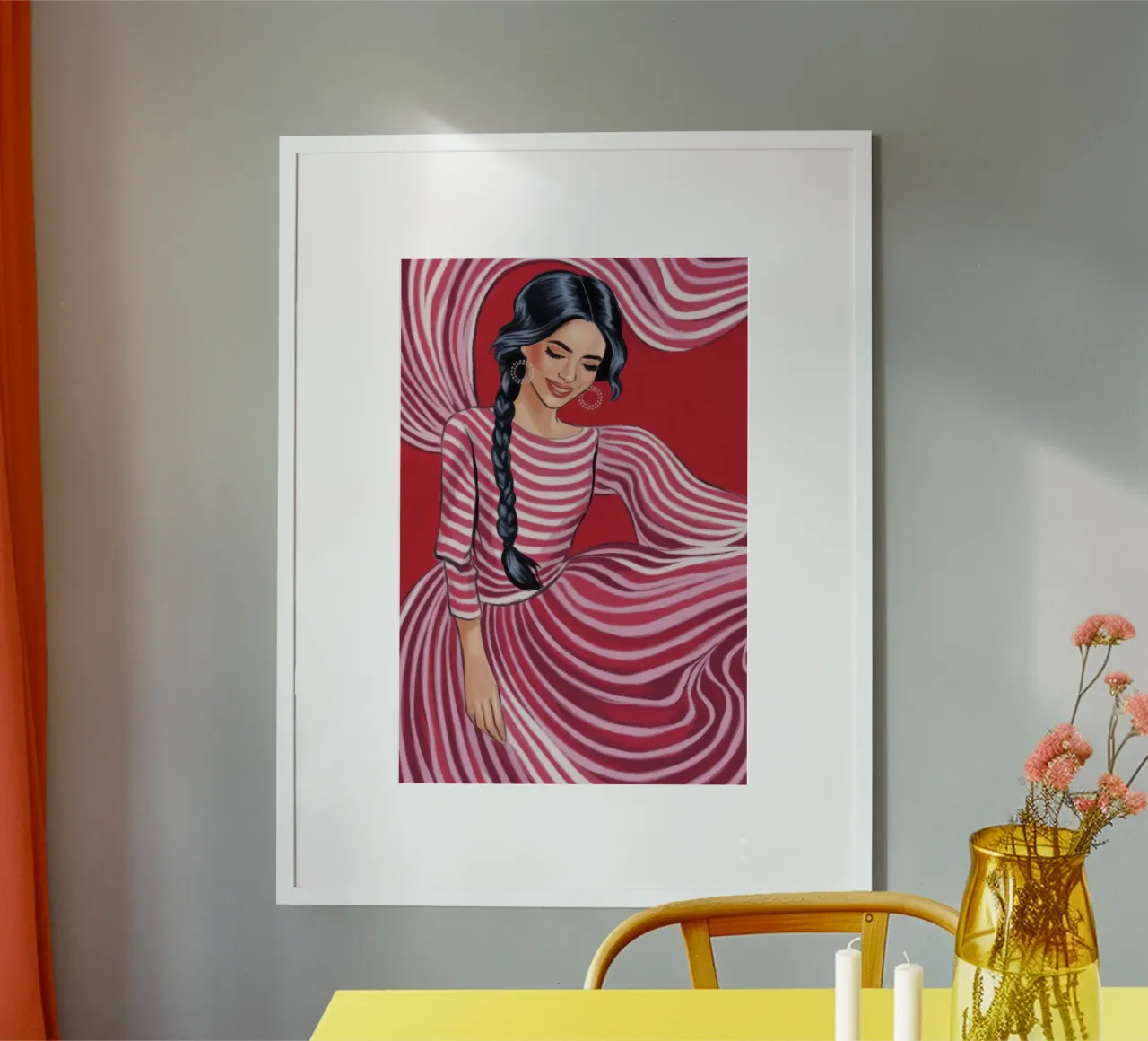Flusso estroso a righe poster da Color Oblivion