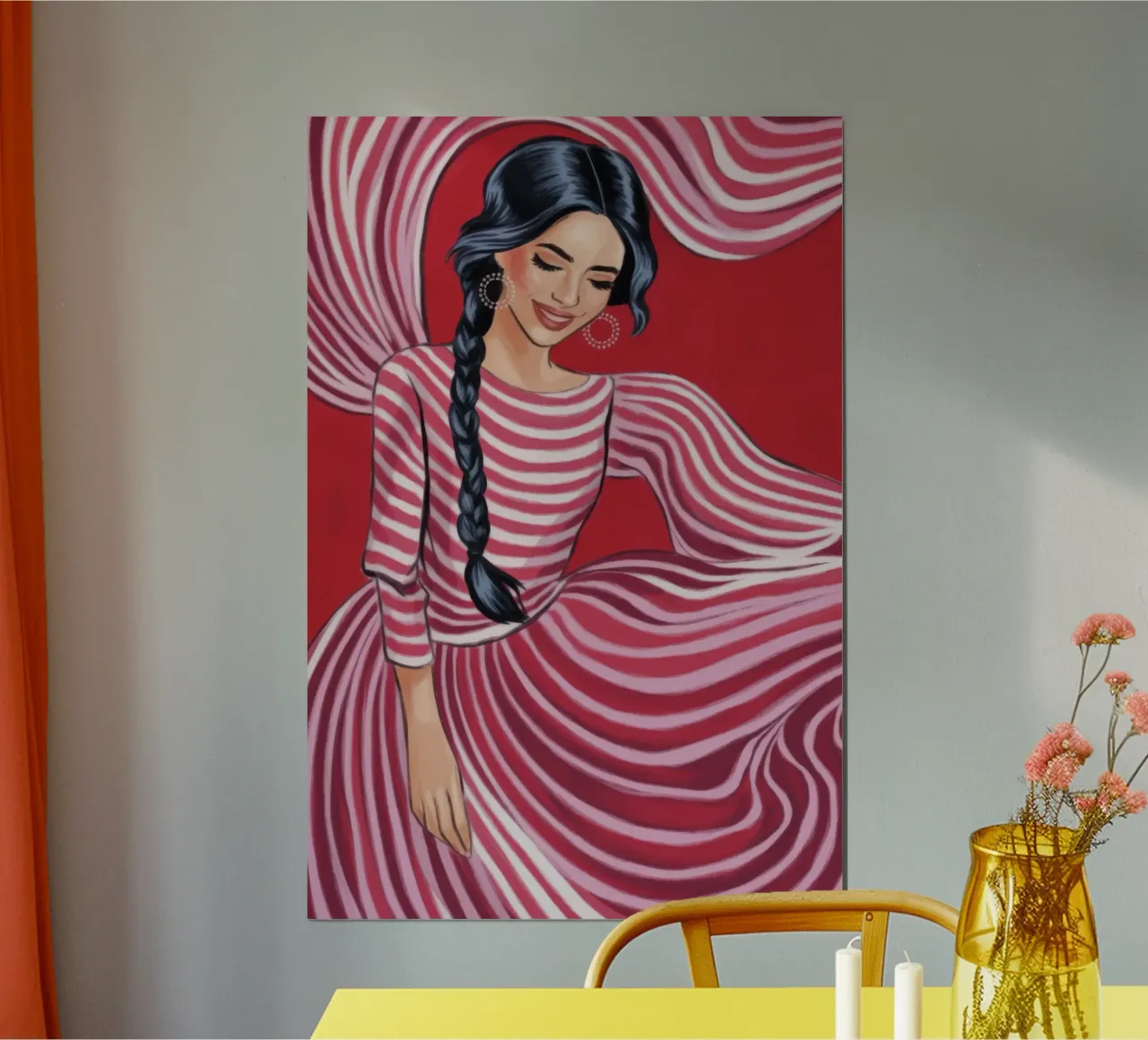 Flusso estroso a righe poster da Color Oblivion